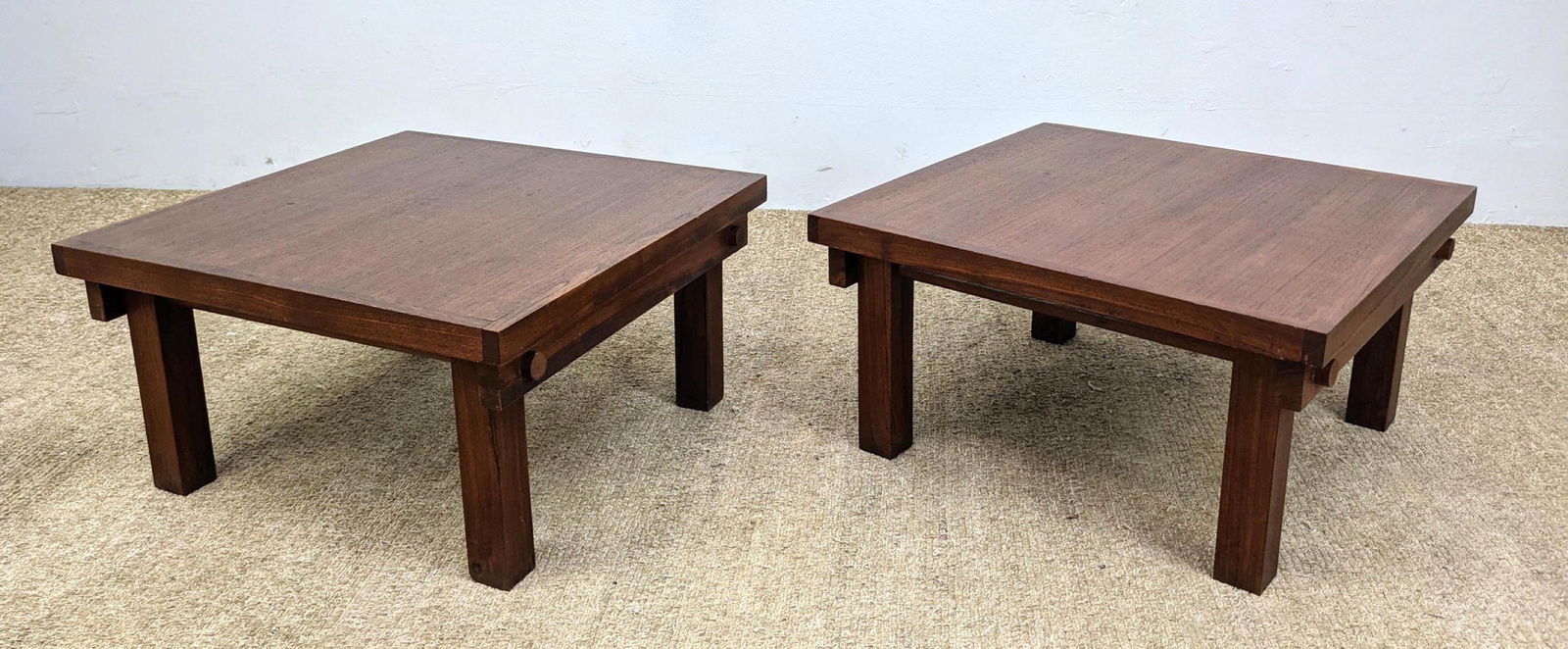 Pair Square Top Side Tables with Removable Tops. (1 of 13)