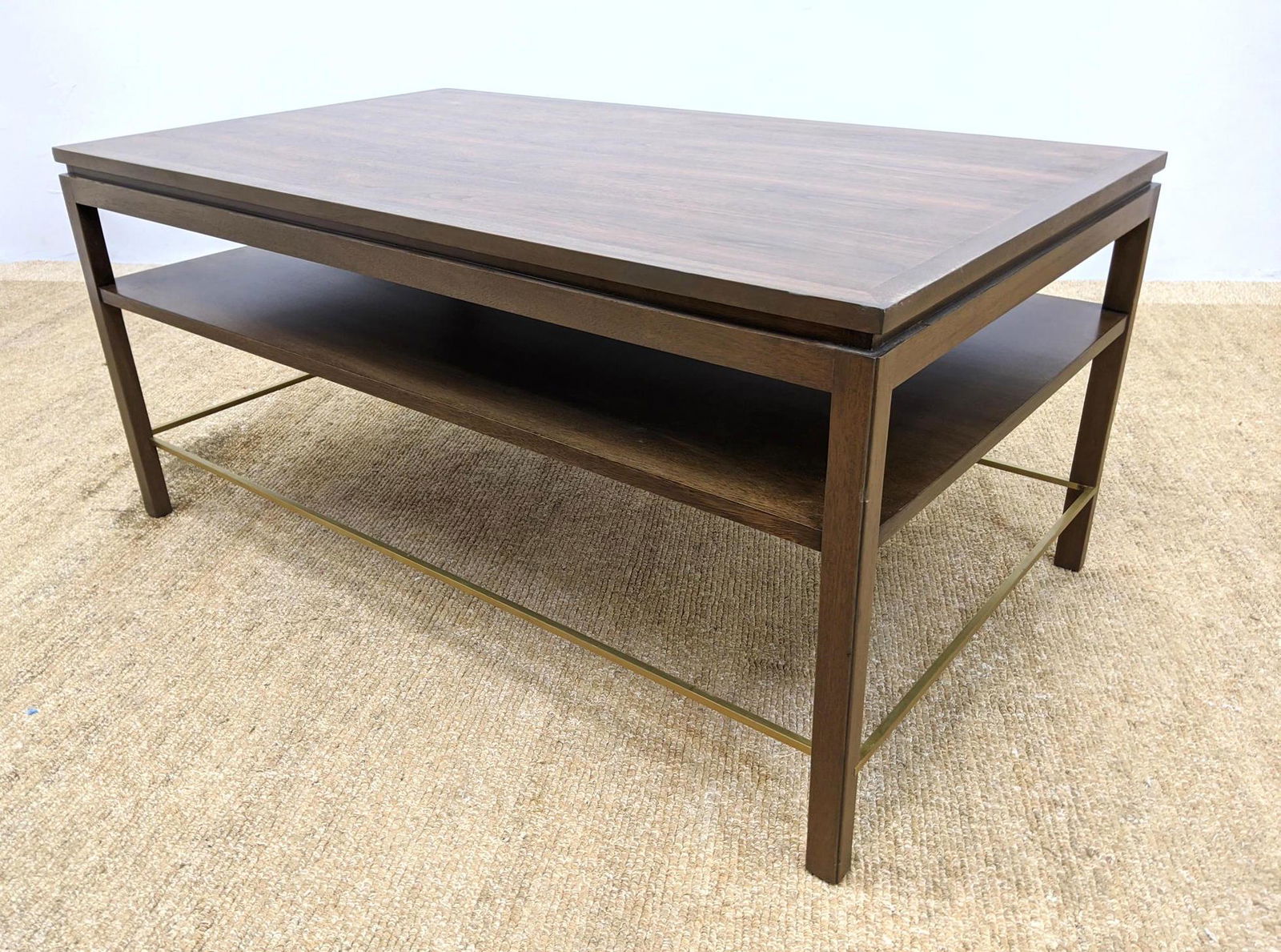 DUNBAR American Modern Walnut Coffee Table. Two tier ta (1 of 9)
