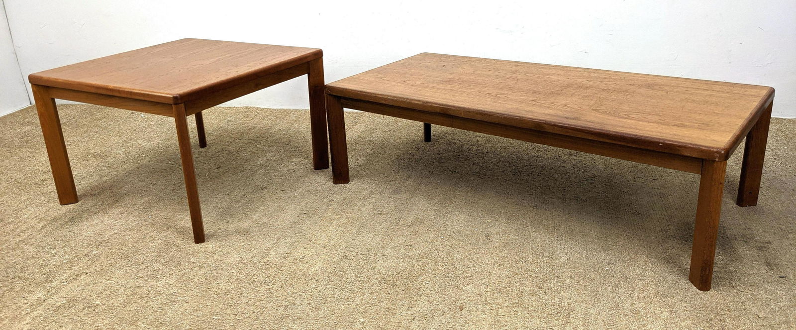 2pcs Danish Modern Teak Tables. Coffee and side table. (1 of 14)