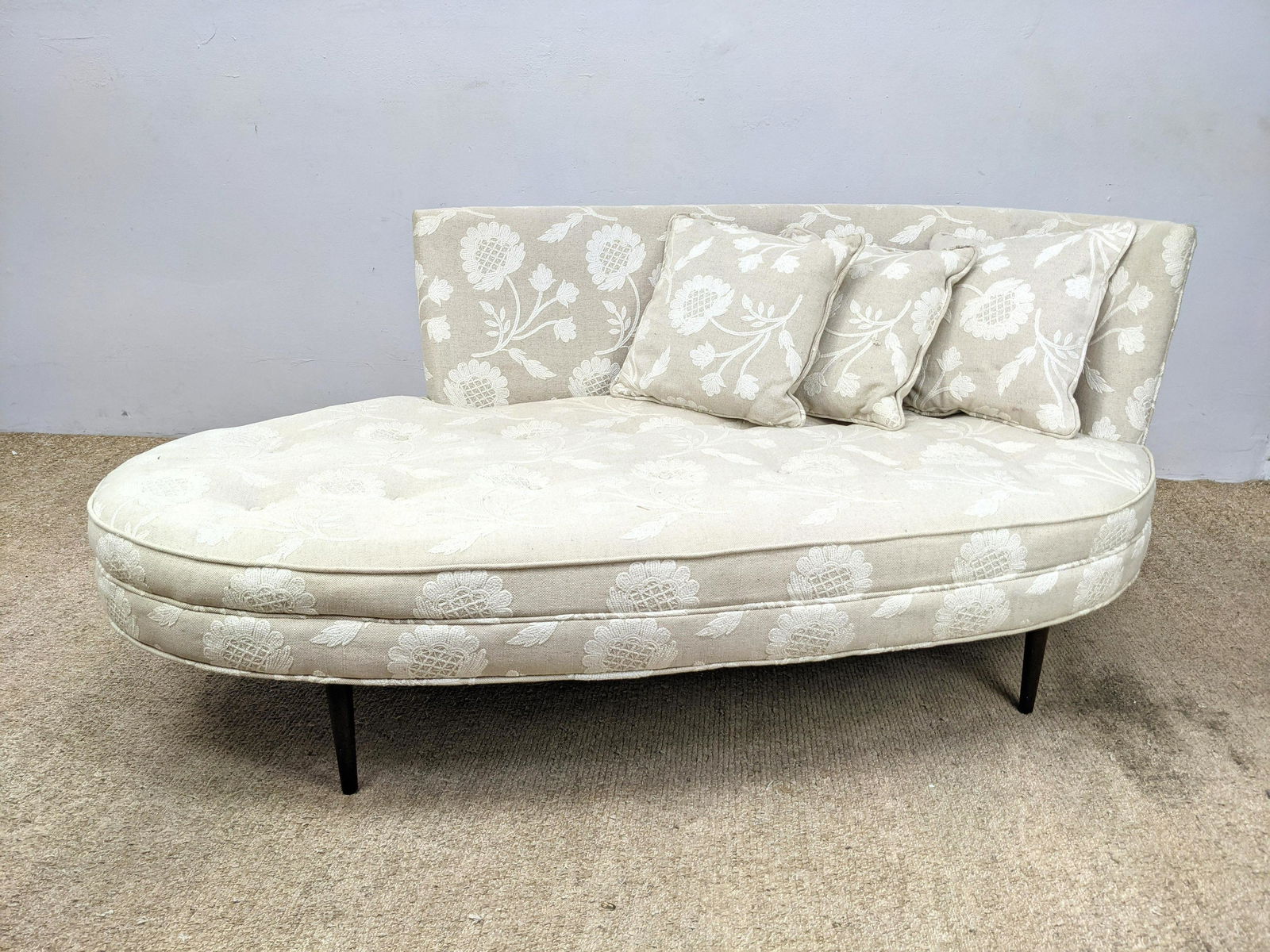 Adrian Pearsall Style Fainting Sofa. Oval Upholstered S (1 of 18)