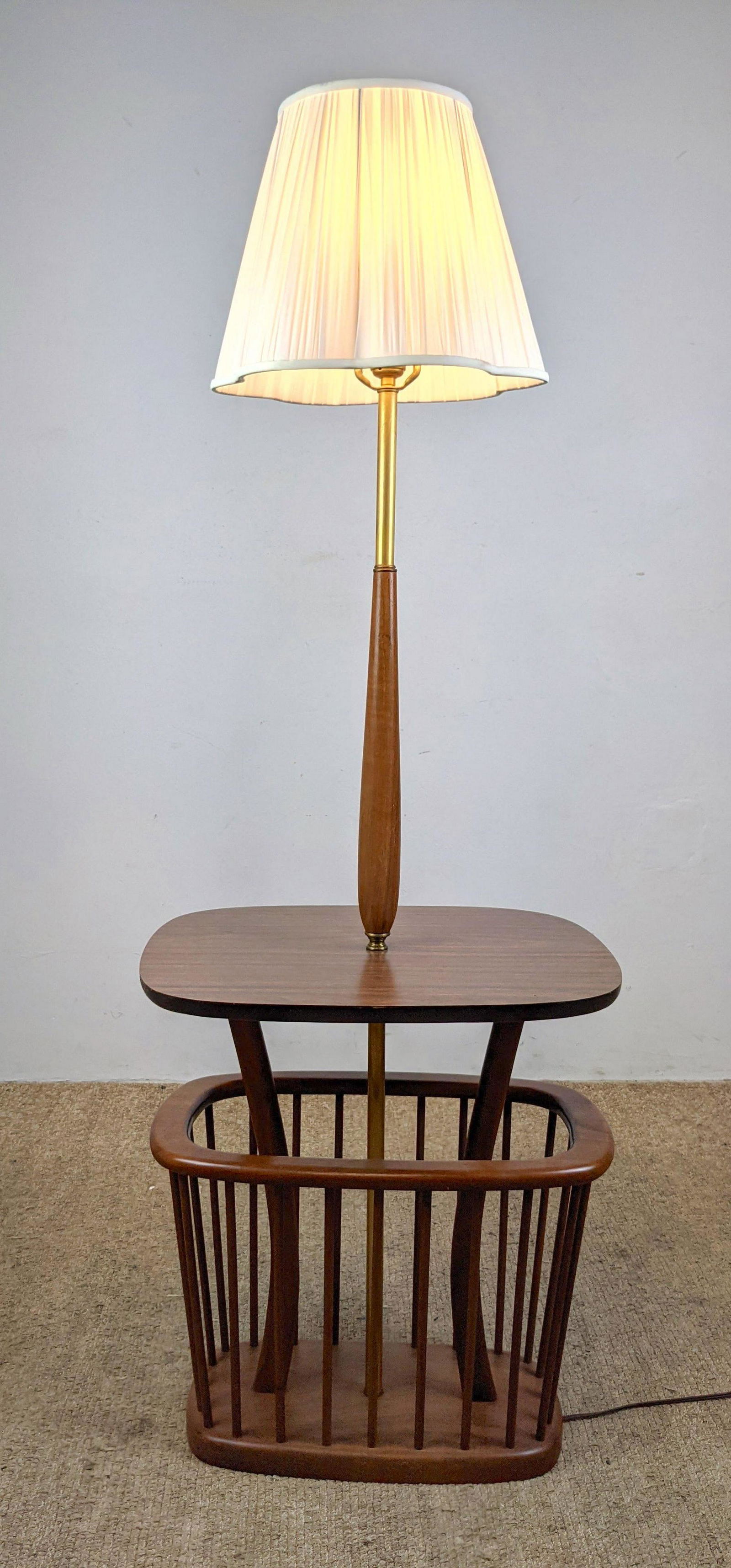 Modern Magazine Rack Table Floor Lamp. That's a hardwor (1 of 14)