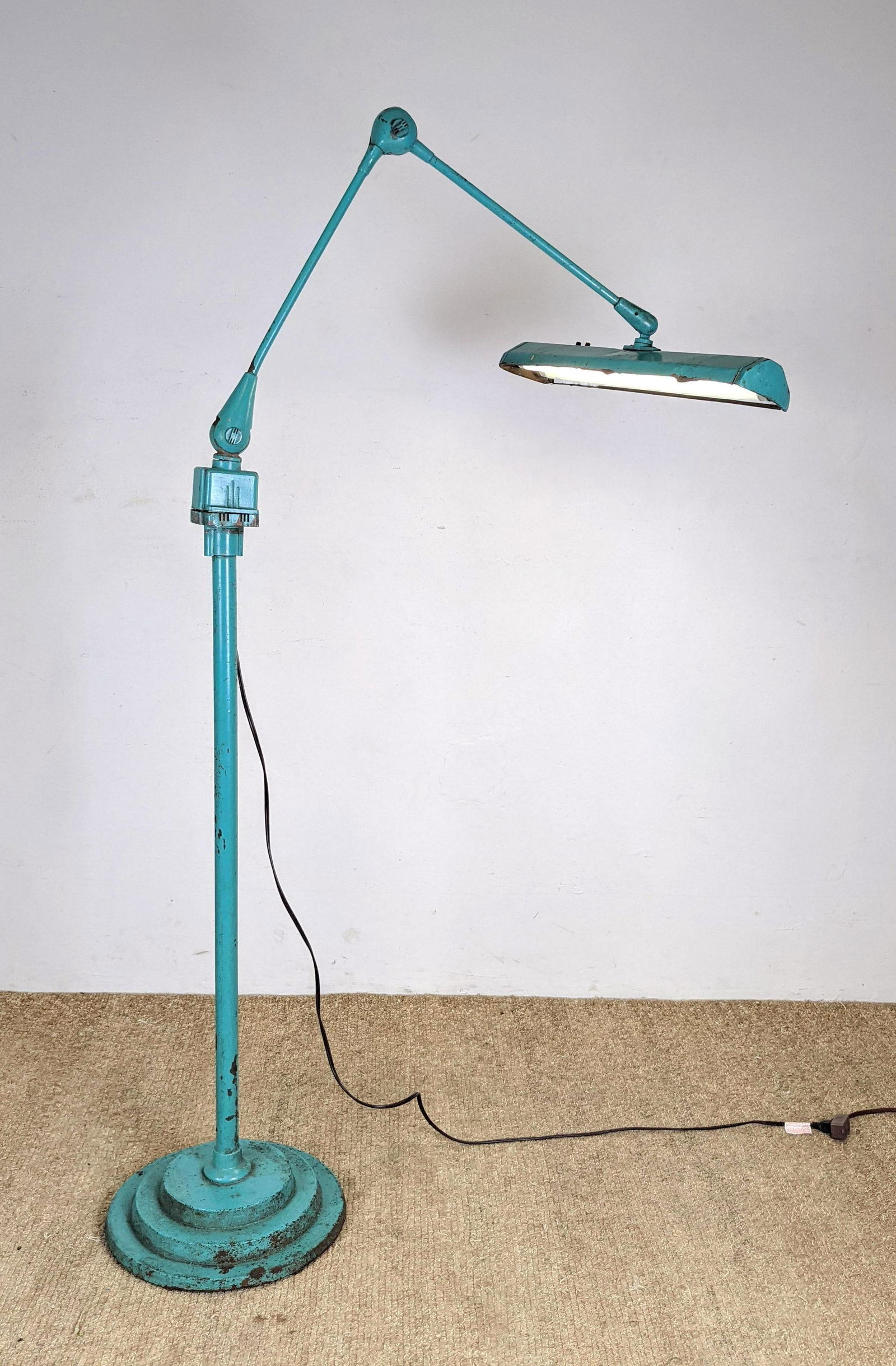 Industrial Adjustable Task Floor Lamp. (1 of 20)