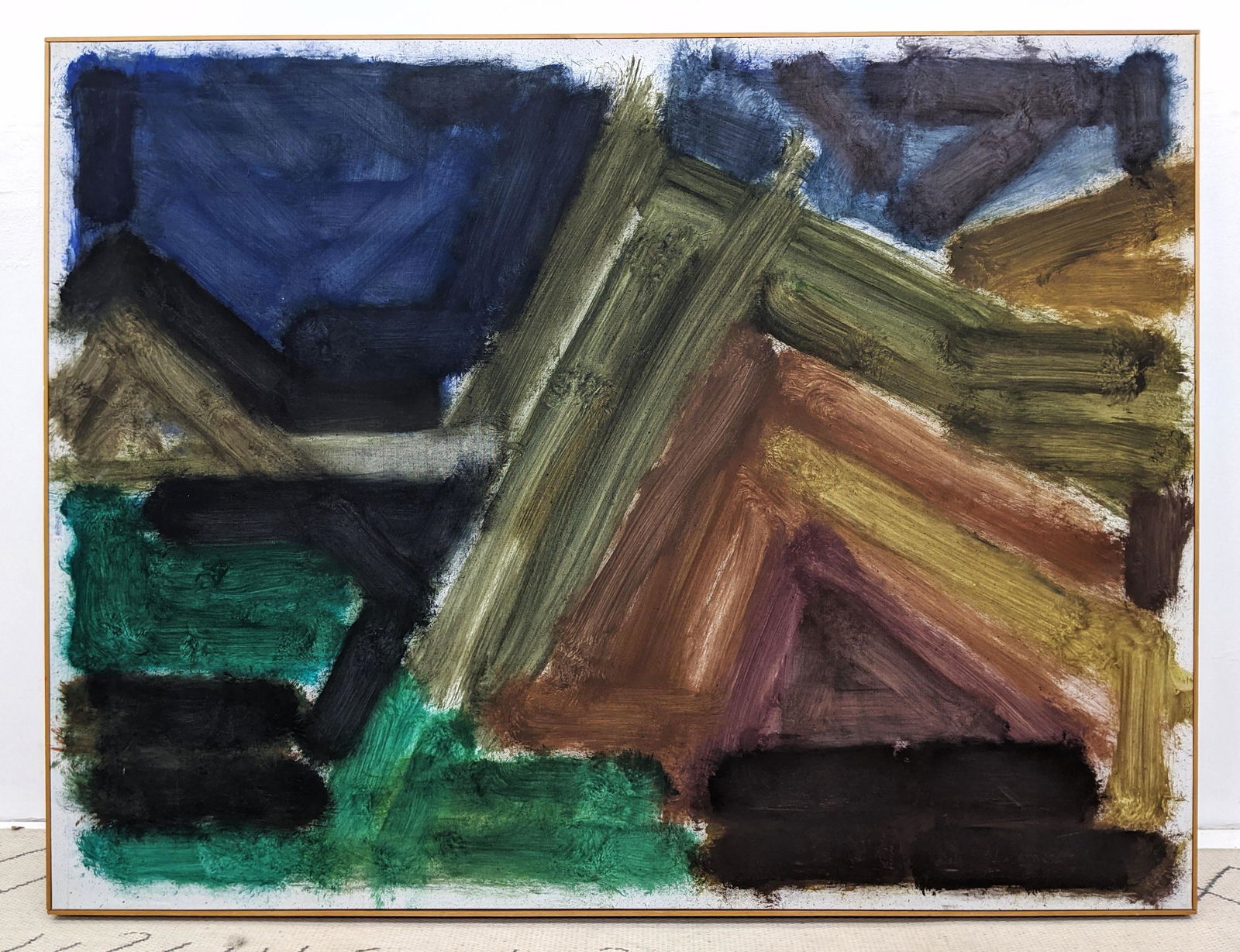 GEORGE D'AMATO Large Abstract Modern Painting on Canvas (1 of 5)