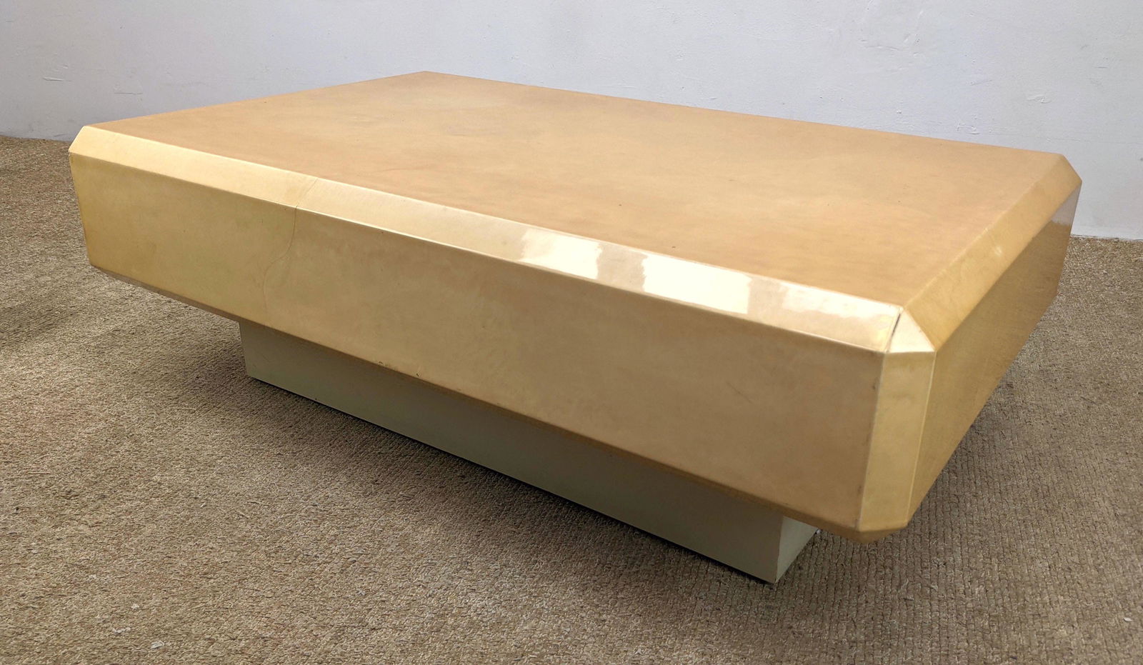 Karl Springer Parchment Coffee Cocktail Table. (1 of 15)