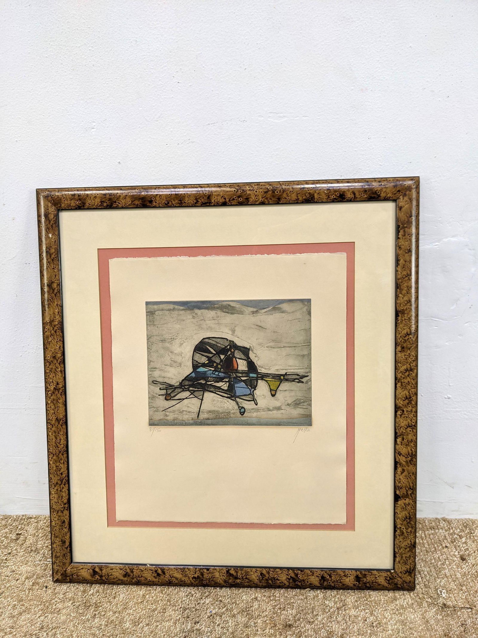 JACOB MAPKA Original Colored Etching. Signed and Number (1 of 9)