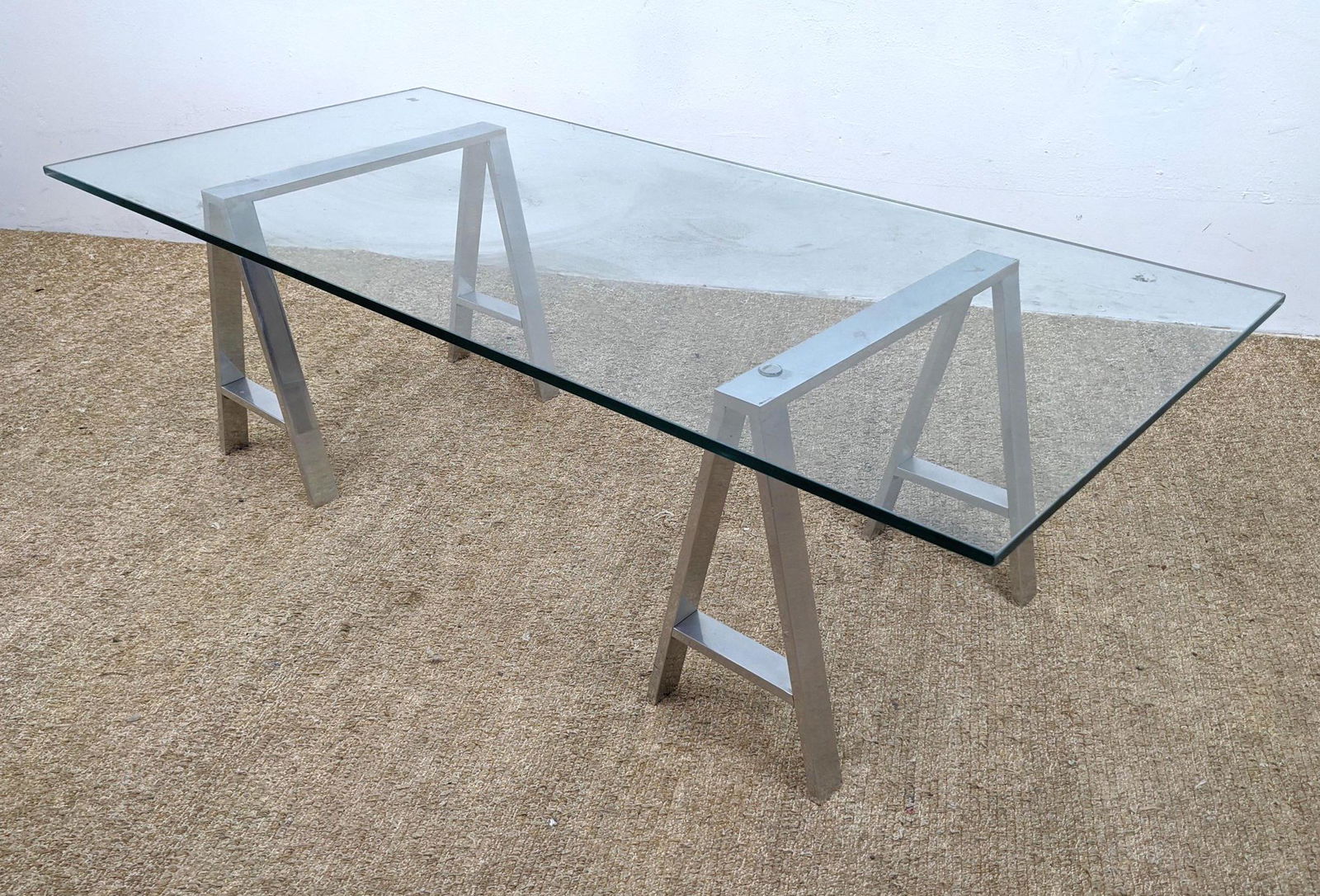 Industrial Style Saw Horse Coffee Table. (1 of 12)