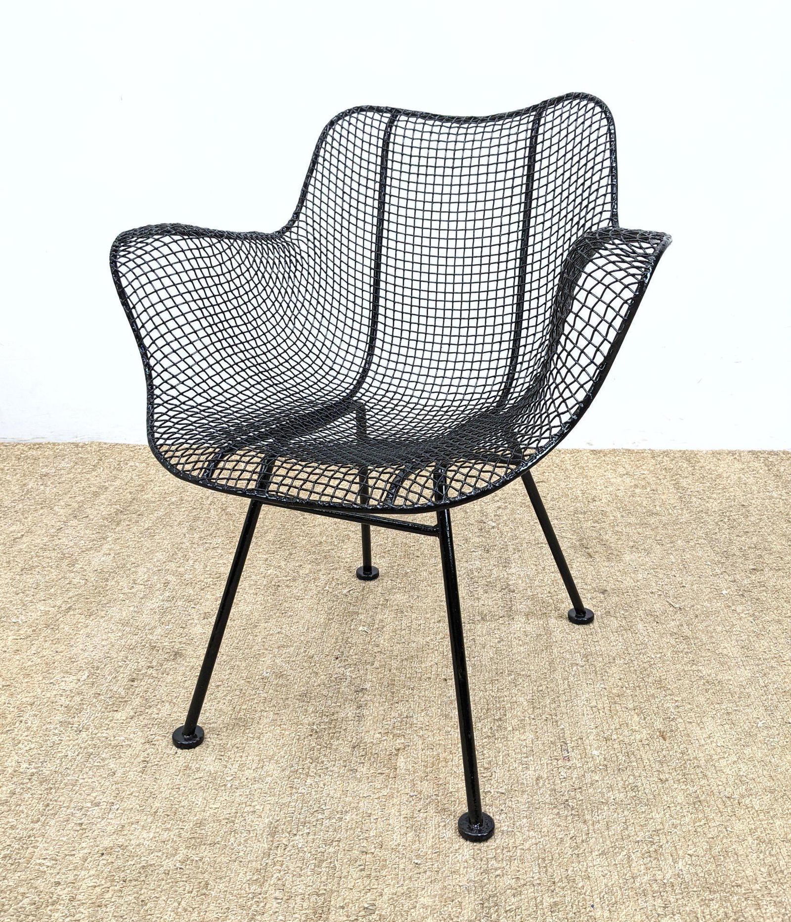 RUSSELL WOODARD Painted Black Sculptura Lounge Chair. (1 of 9)