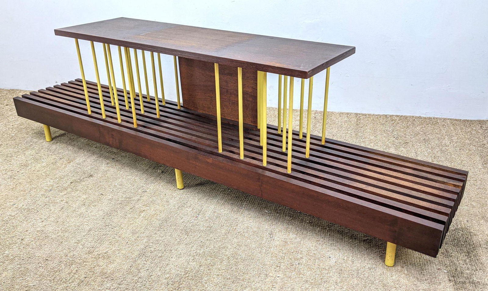 Custom Mid Century Modern  Entertainment Shelf Stand. (1 of 17)