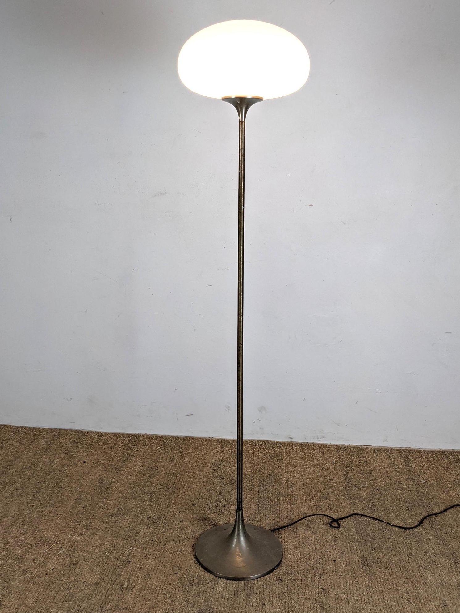 Laurel Mushroom Glass Shade Floor Lamp. (1 of 16)