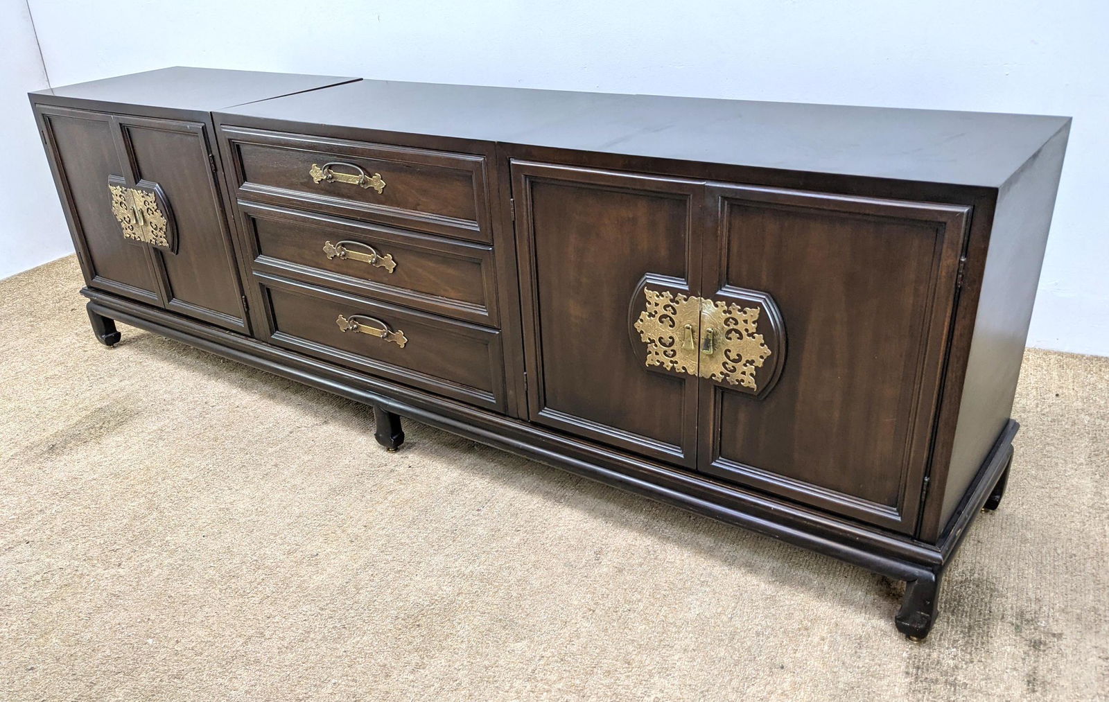 JOHN STUART Asian style Modernist Credenza Sideboard. T (1 of 20)