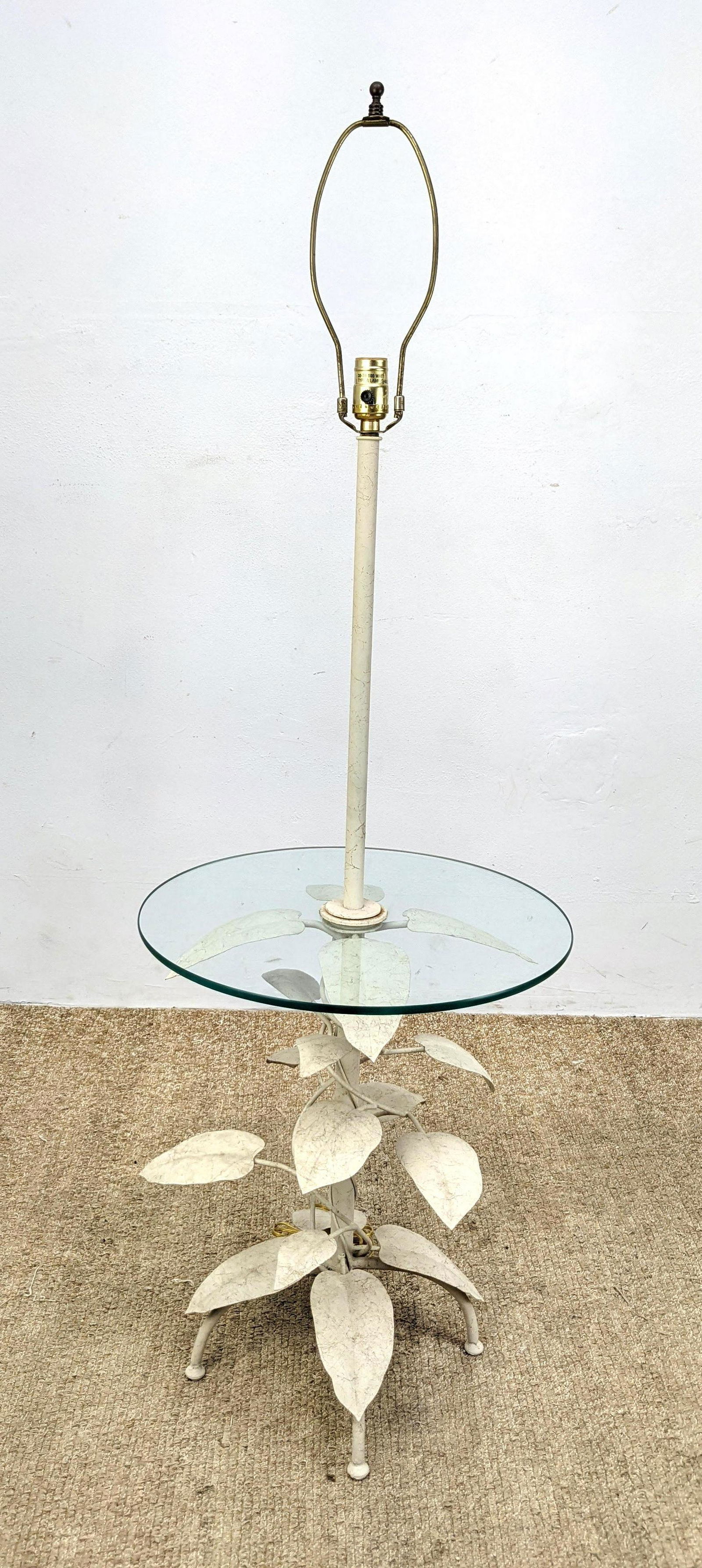 FREDERICK COOPER  Metal Leaf Base Modern Floor Lamp.  G (1 of 12)