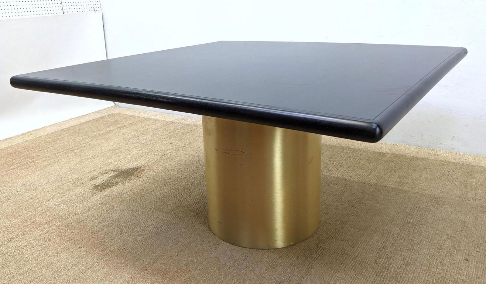 Milo Baughman Attributed Dining Table with Brushed Gold (1 of 12)