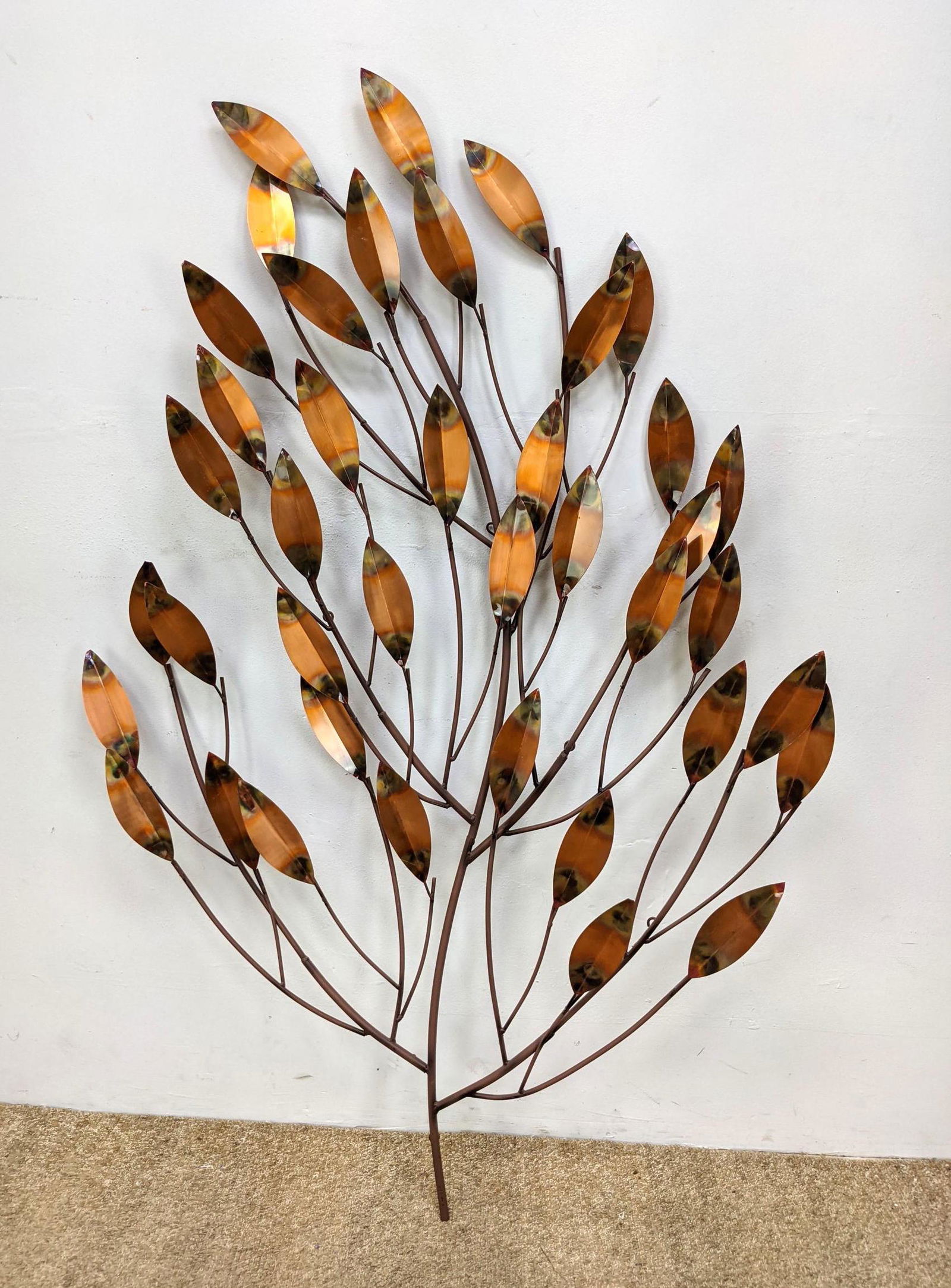 Welded Metal Tree Form Wall Sculpture. Modernist. C. JE (1 of 13)