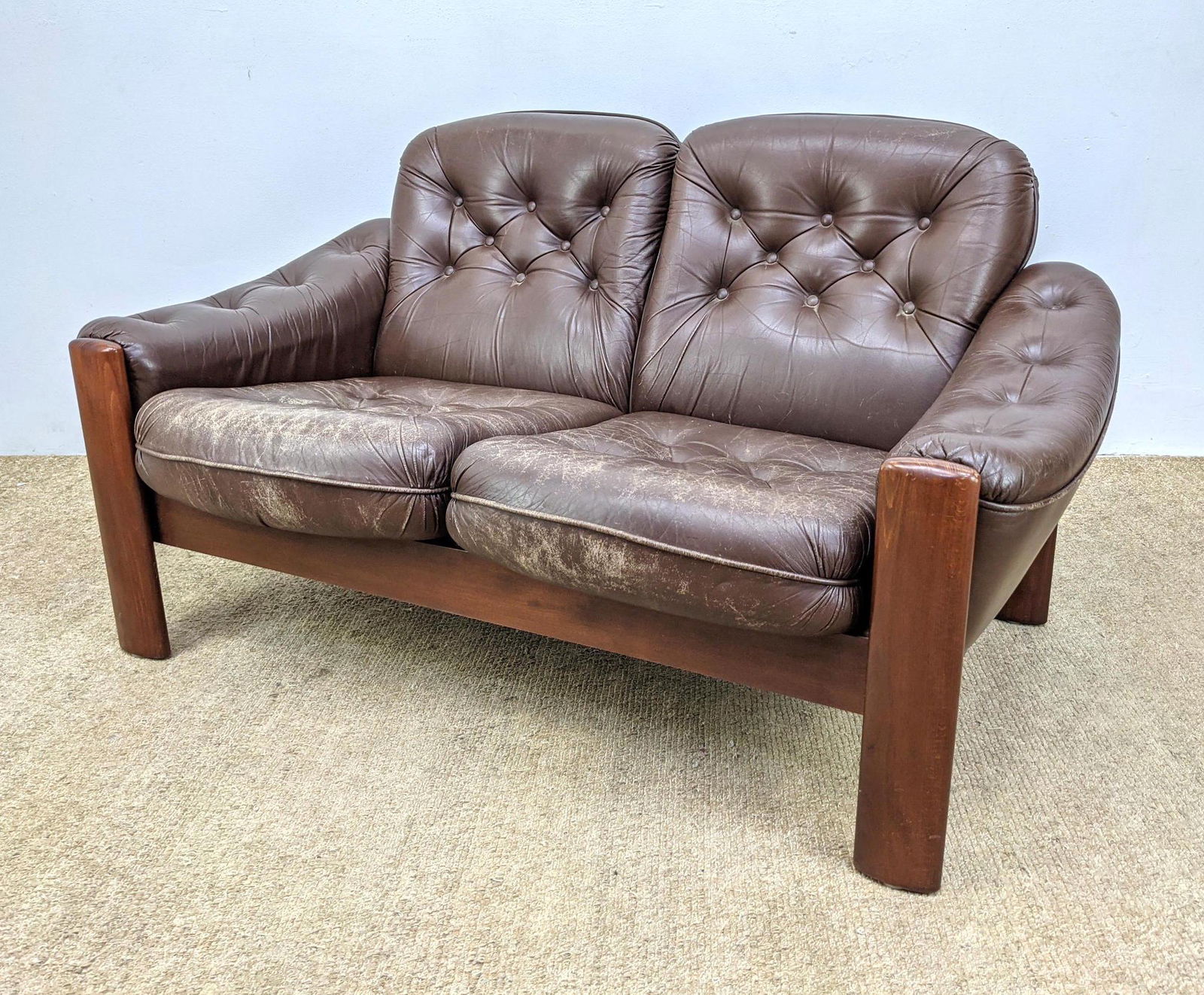 Danish Modern Loveseat Sofa. (1 of 15)