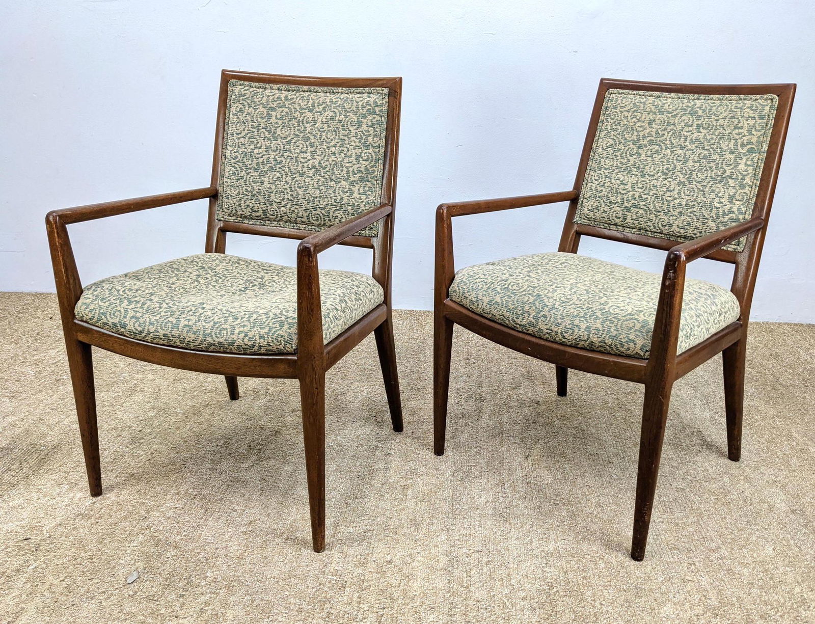 Pair Robsjohn Gibbings Style Arm Chairs. (1 of 13)