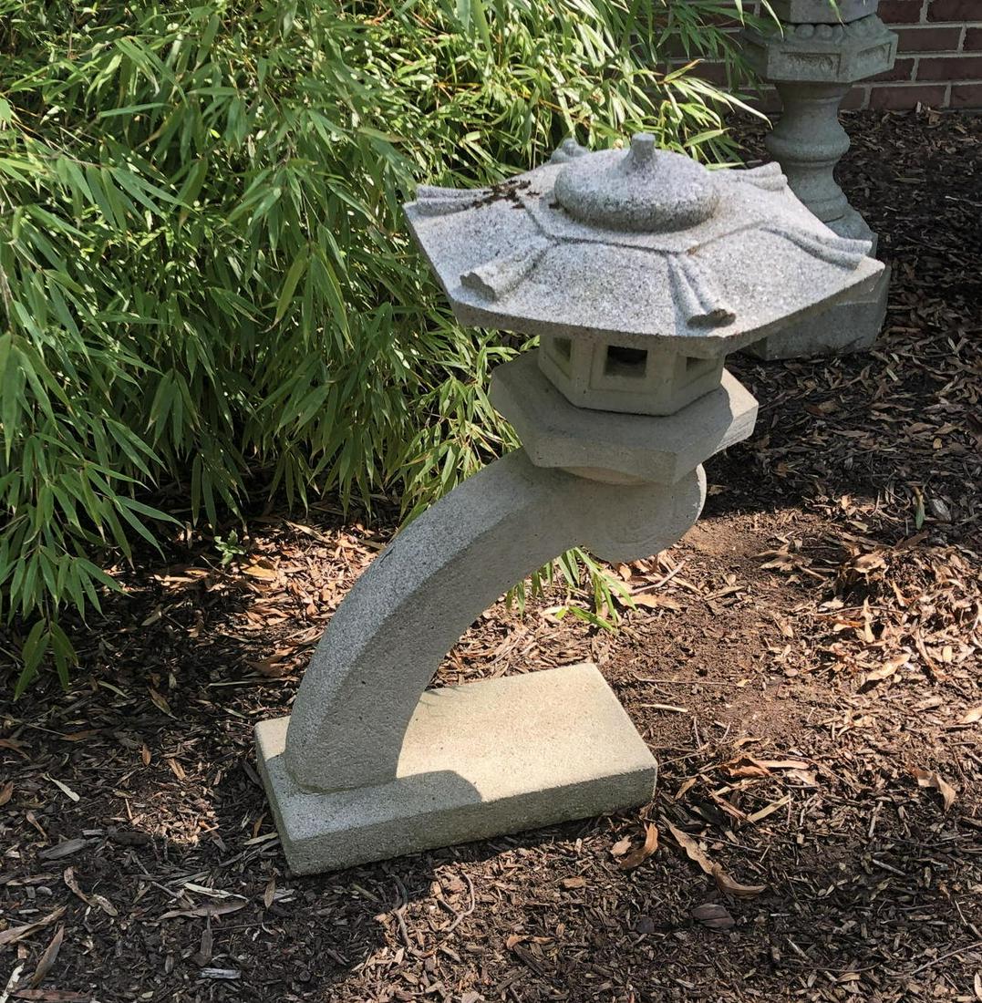 Cast Stone Pagoda Garden Sculpture.  Asian Style with a (1 of 8)