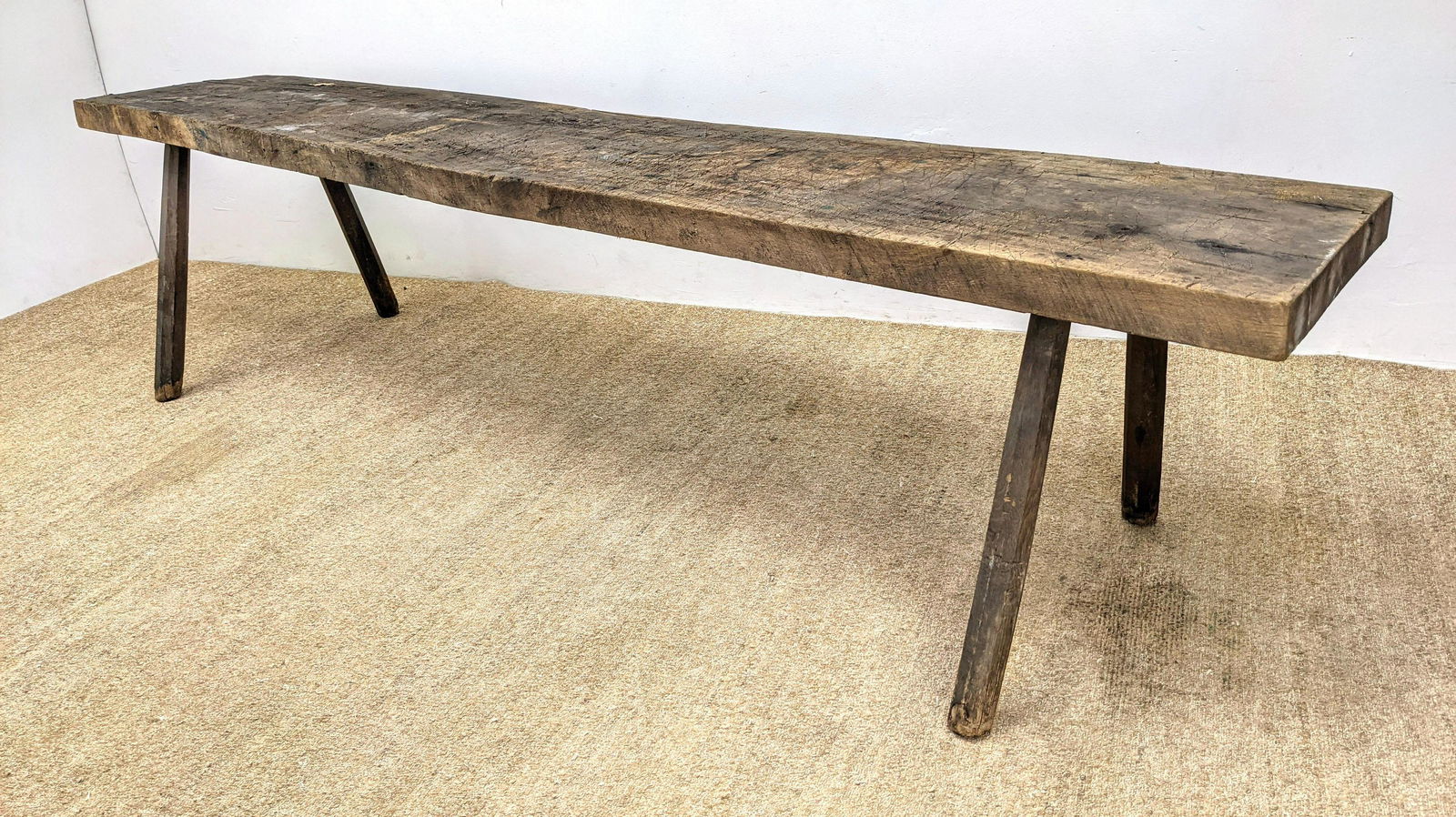 10ft Rustic  Wood Long Plank Work Table. French style P (1 of 13)