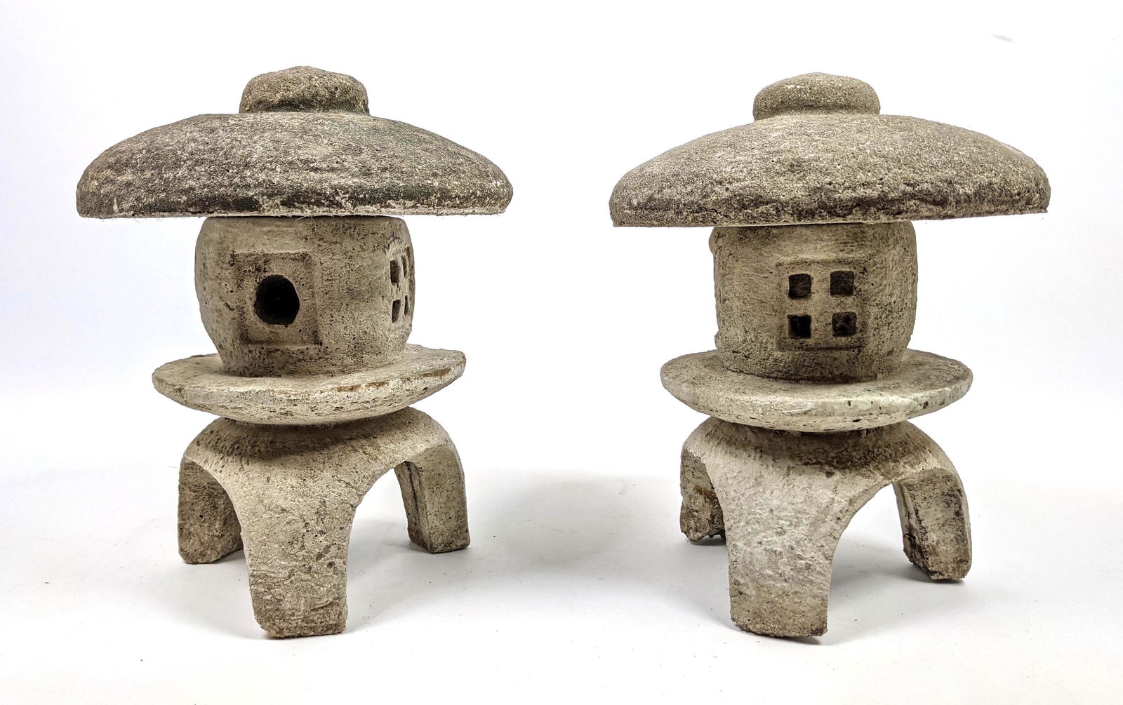 Pr 11" Cast Concrete Outdoor Garden Patio Pagodas. Arch (1 of 10)