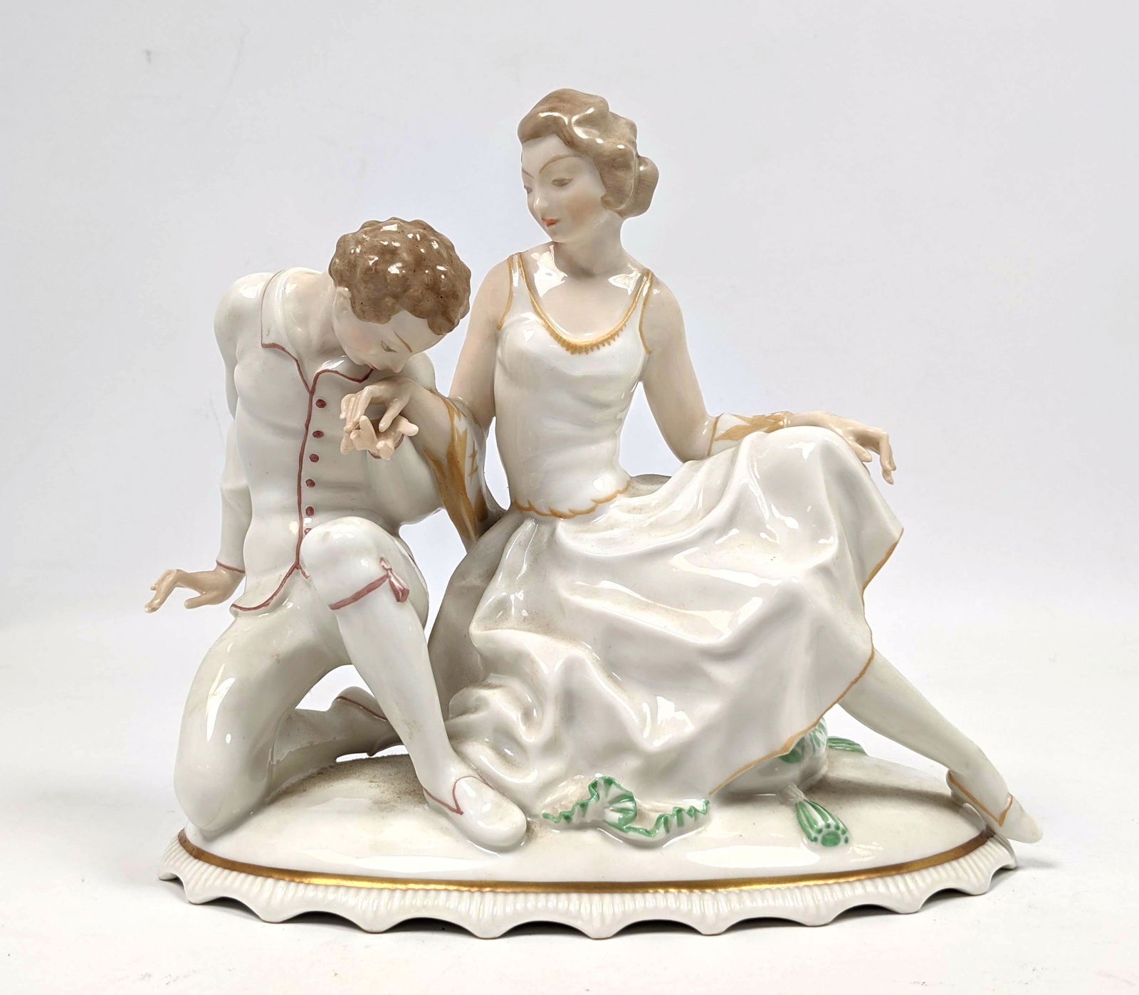 HUTSCHENREUTHER Bavaria Porcelain Figural Grouping. Cou (1 of 11)