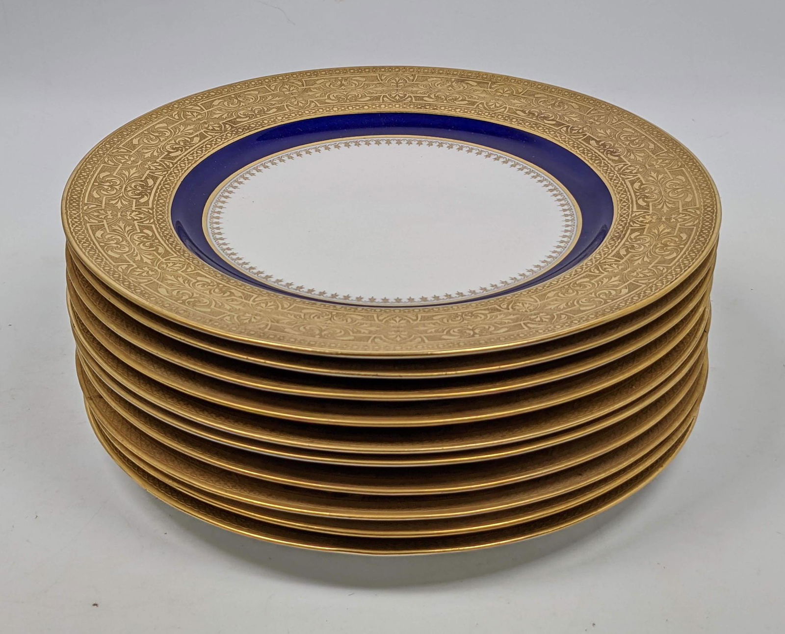 Set 10pcs SPODE Copelands Service Dinner Plates. (1 of 9)