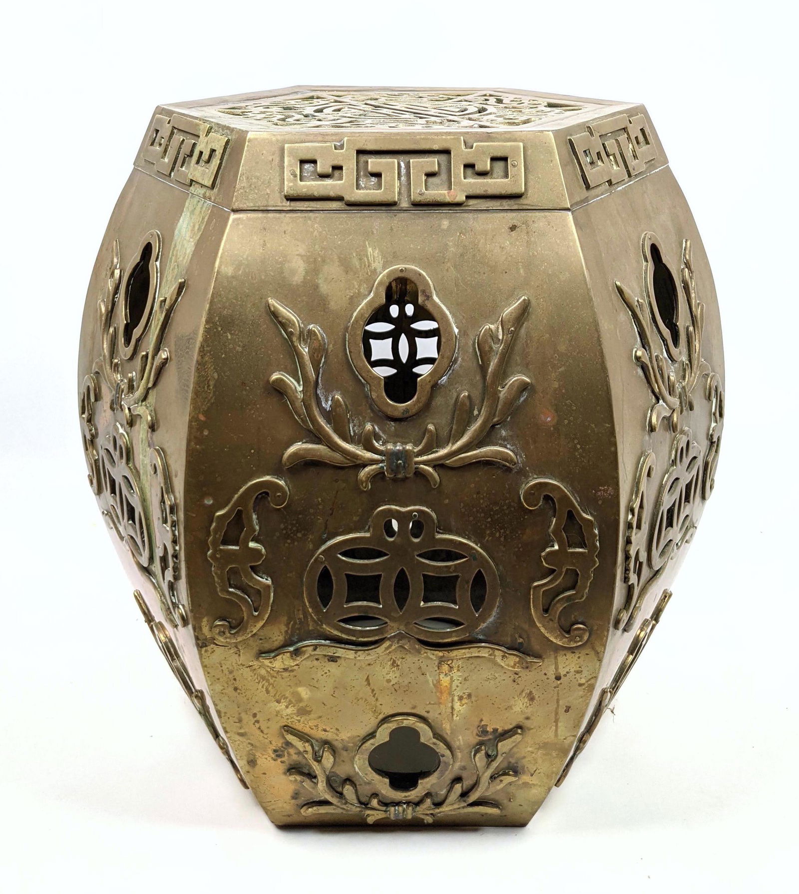 Handcrafted Brass Asian Garden Seat Stool. (1 of 10)