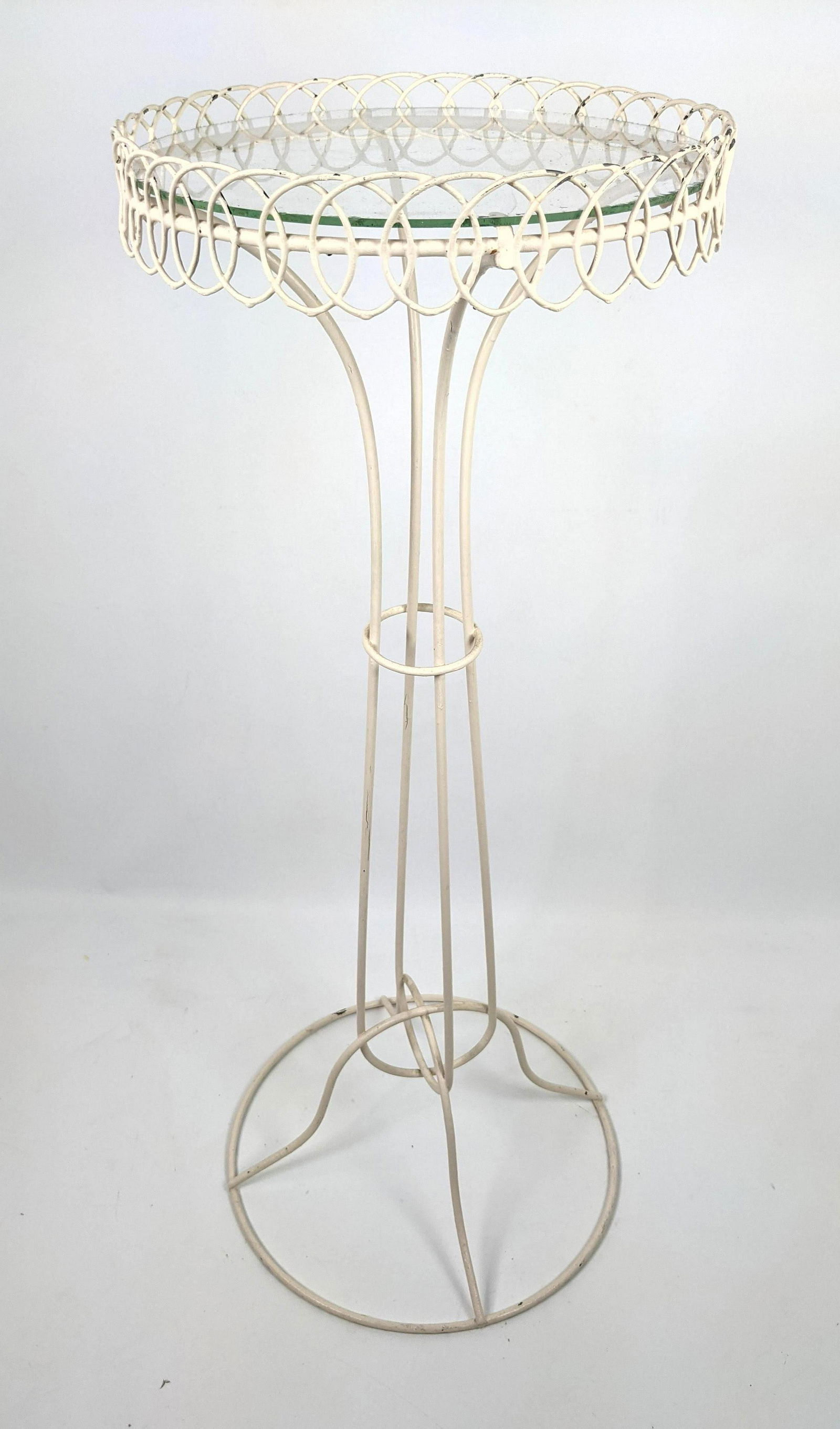 Decorative Garden Outdoor Small Table Stand. Inset Glas (1 of 6)