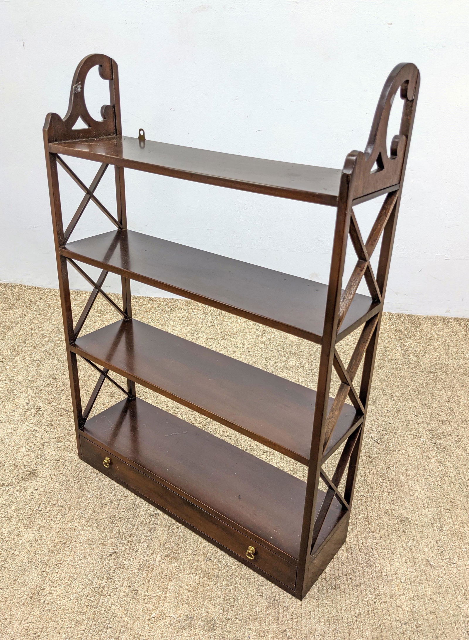 KITTINGER Wall shelf.: KITTINGER Wall shelf.-- Dimensions: H: 34 inches: W: 24 inches: D: 7 inches ---