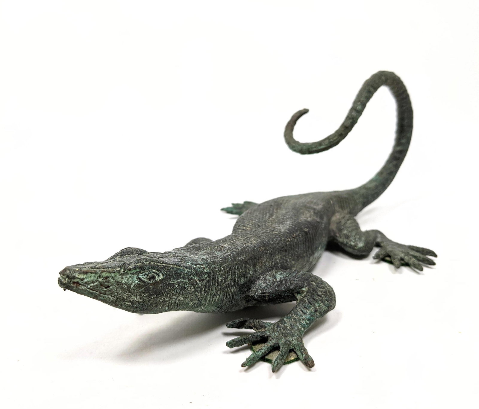 MAITLAND SMITH Bronze Lizard Figural Sculpture. Warm pa (1 of 9)