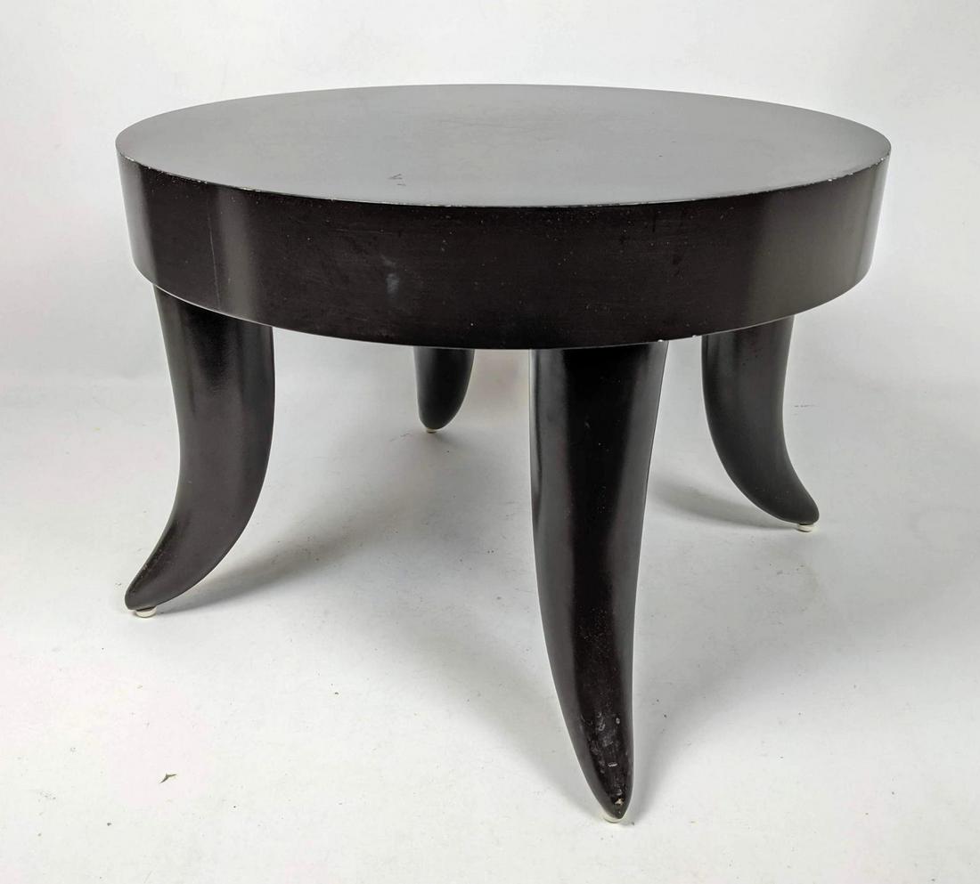 BILL SOFIELD for BAKER Ebonized "Horn" Foot Stool  Low (1 of 10)