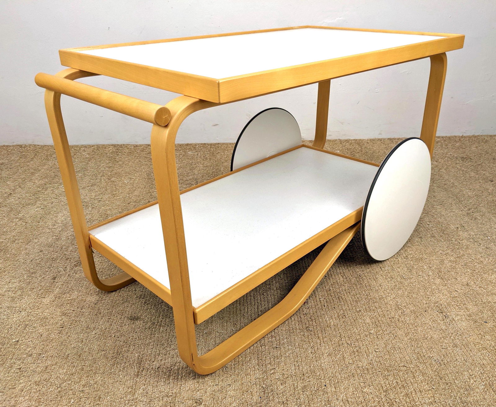 Alvar Aalto Tea Trolley with Paperwork and catalog.  Bl (1 of 12)