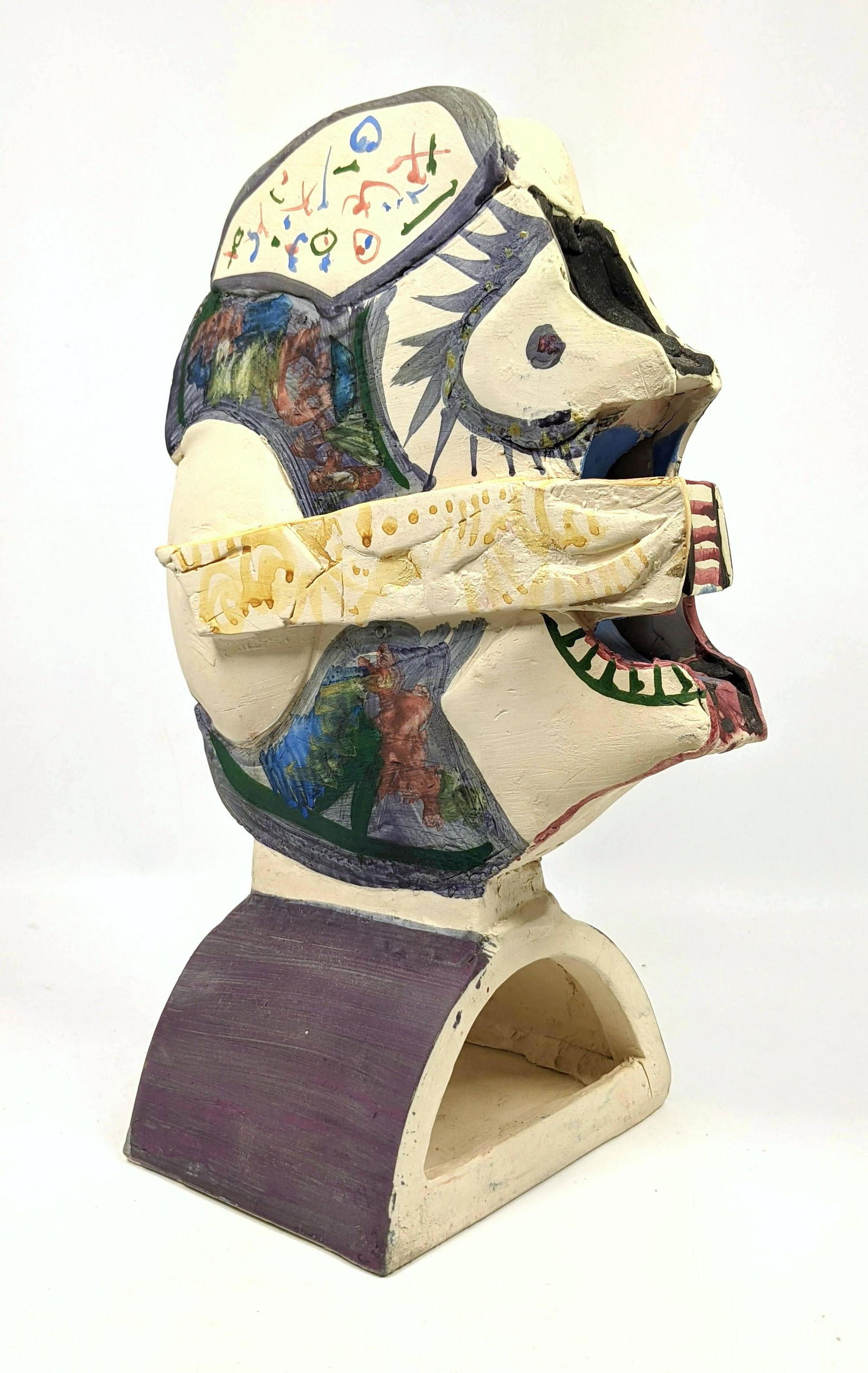 PORTANIER French Pottery Head Bust Sculpture. Decorativ (1 of 14)