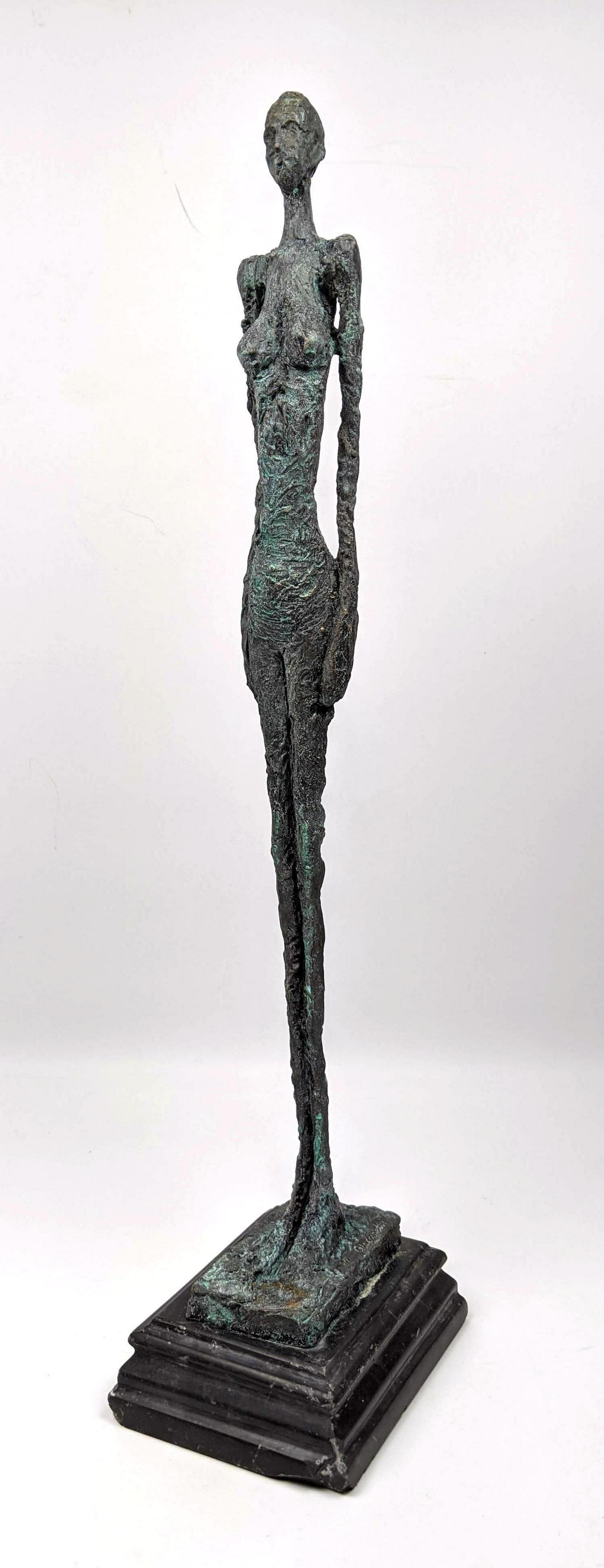 After Giacometti Bronze Table Sculpture.  Standing man. (1 of 14)