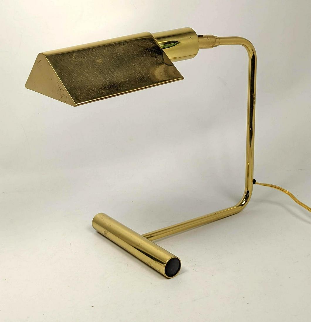 KOCH + LOWY Brass Desk Table Lamp. "T" Form base. Marke (1 of 10)