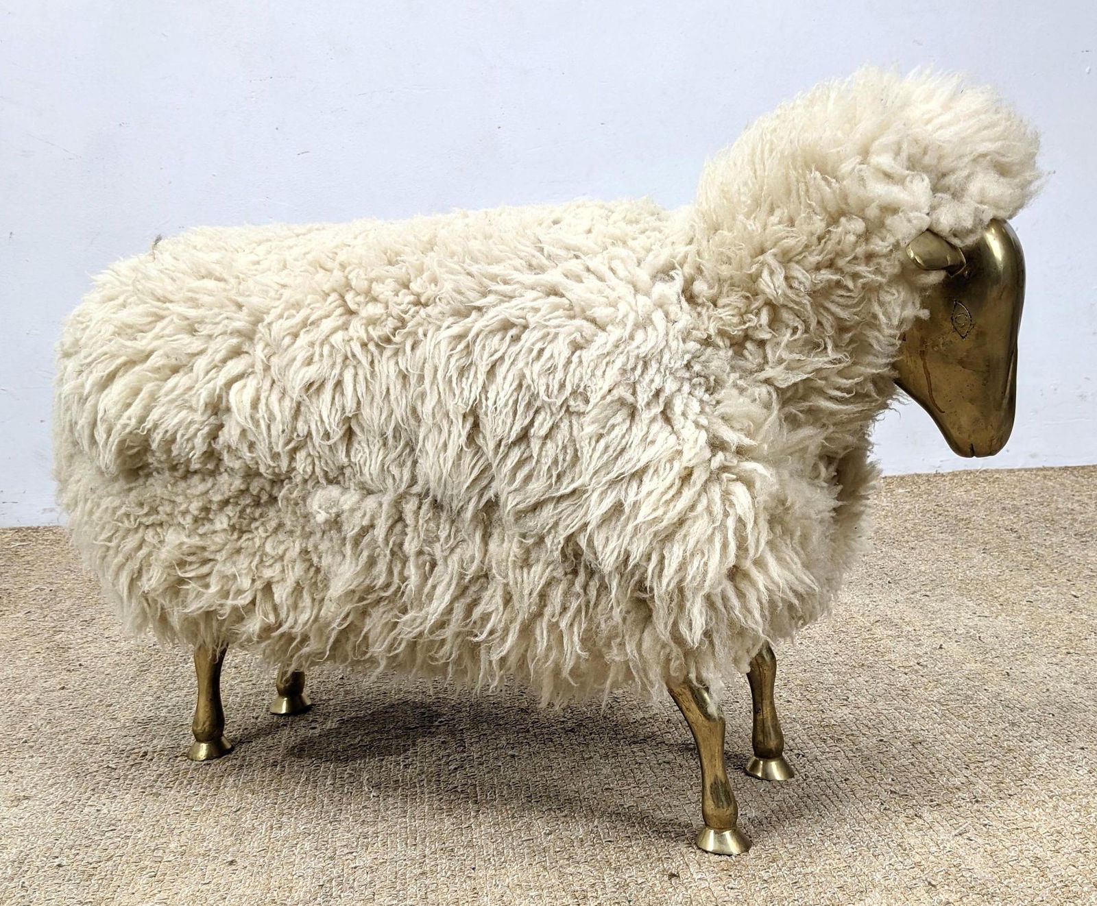 Francois-Xavier Lalanne Inspired Wooly Sheep Bench Seat (1 of 7)