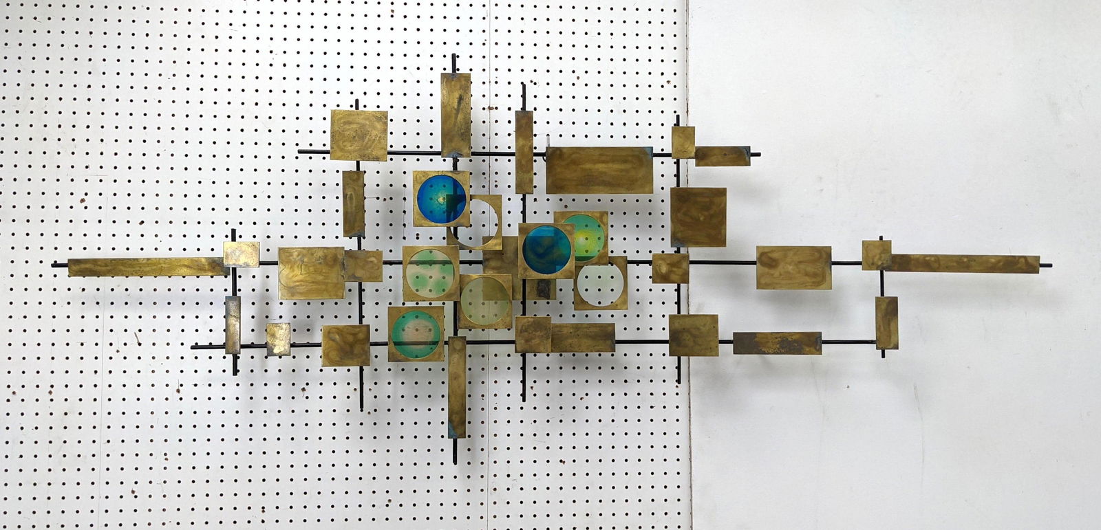 SASA G ULBRICHT Signed Brutalist Wall Sculpture.  Moder (1 of 13)
