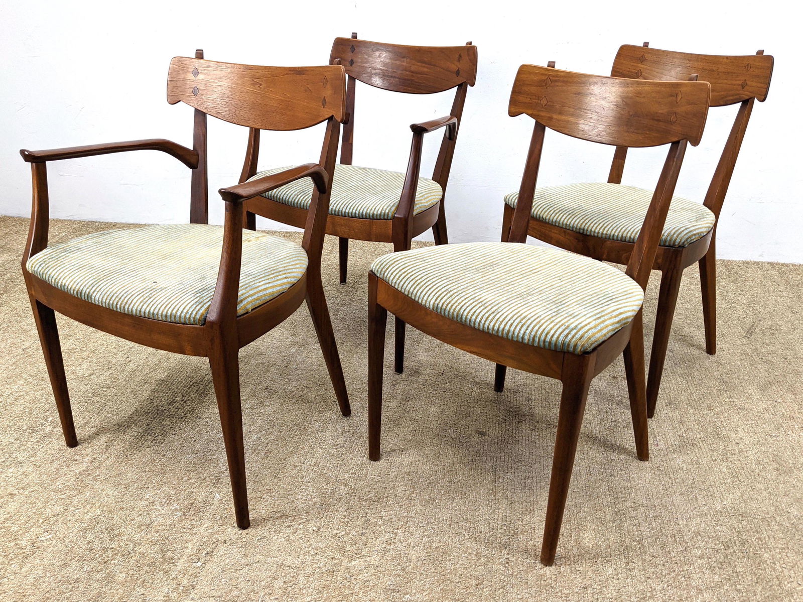 Set 4 KIPP STEWART for DREXEL Dining Chairs. Modernist (1 of 13)