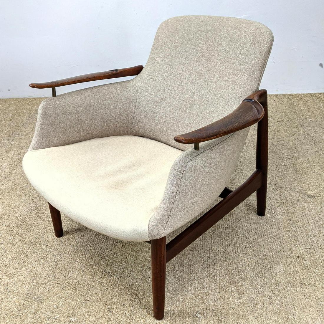 FINN JUHL Teak Lounge Chair. Model NV-53.   Designed fo (1 of 10)