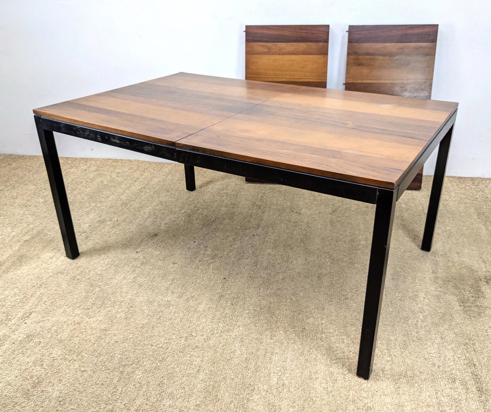 MILO BAUGHMAN  Rosewood Modernist Dining Table. Ebonize (1 of 15)