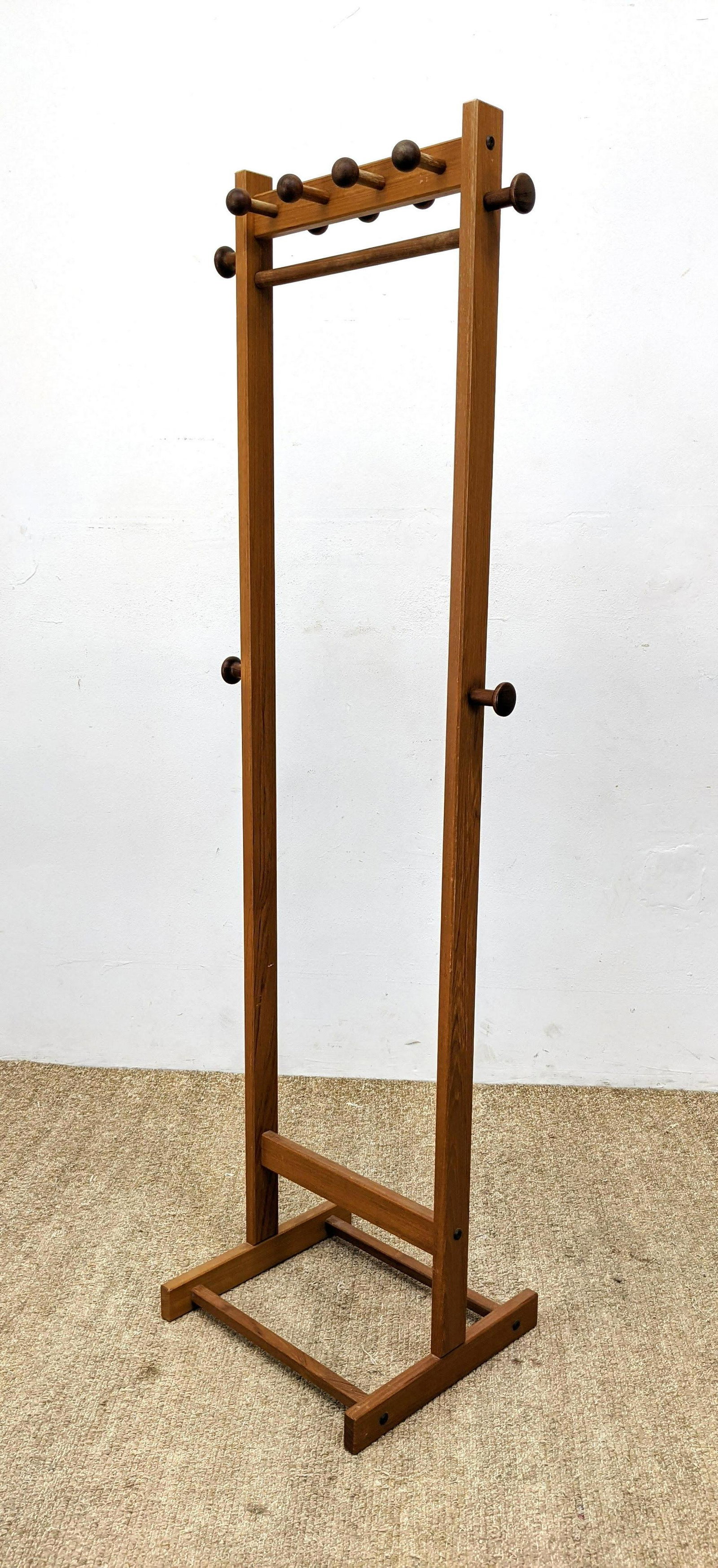 Two Tone Wood Valet Coat Hat Rack. Modern Design. (1 of 10)