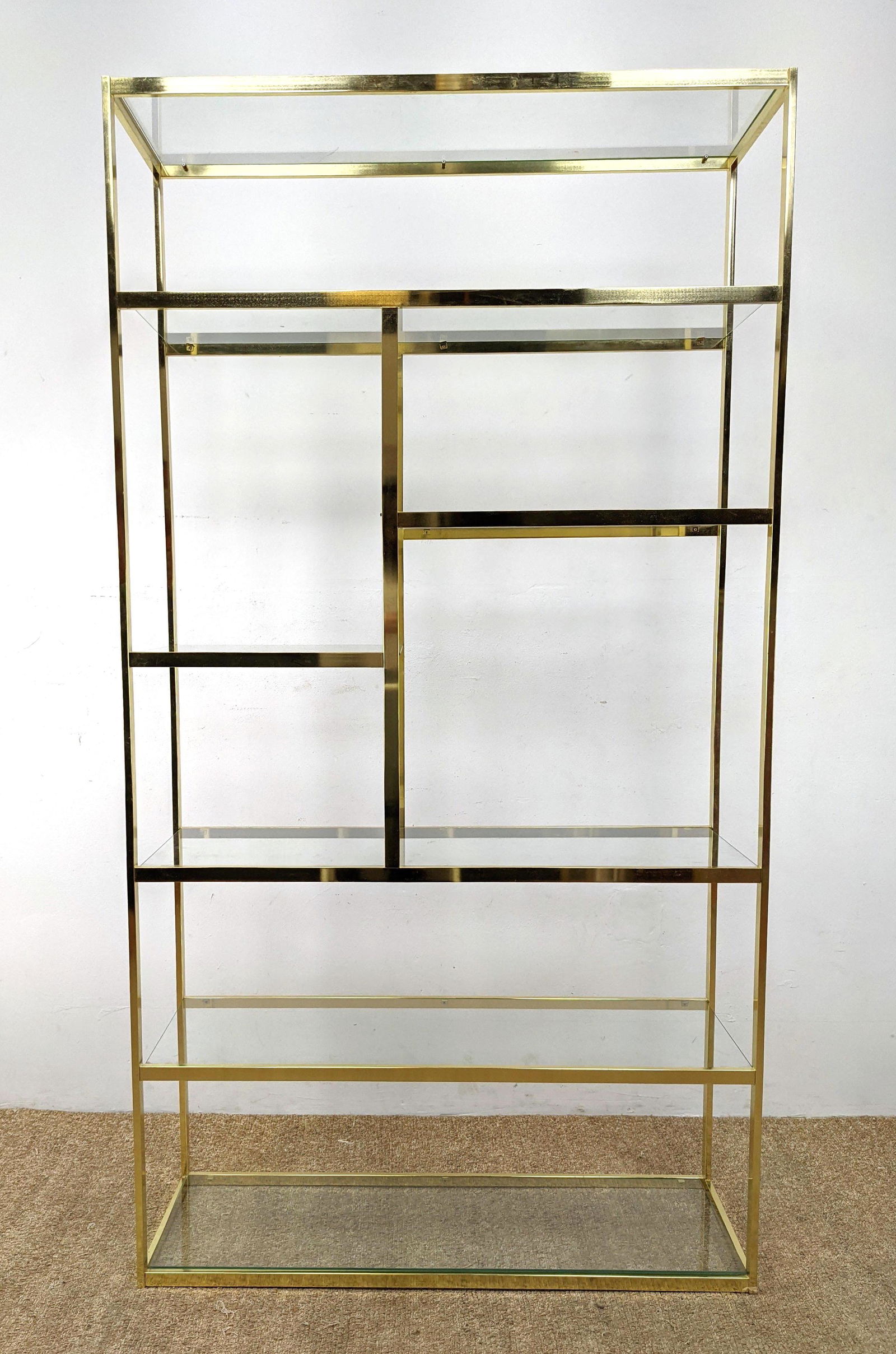 DESIGN INSTITUTE OF AMERICA Brass Etagere. DIA Modernis (1 of 7)