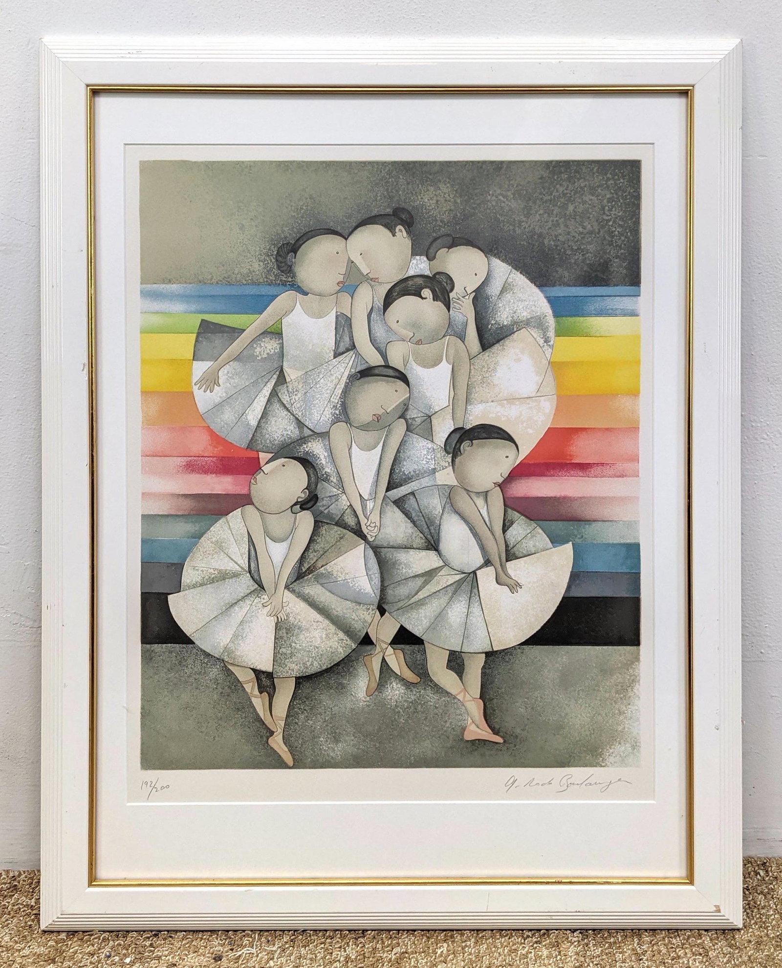 GRACIELA RODO BOULANGER Lithograph. Seven young balleri (1 of 8)