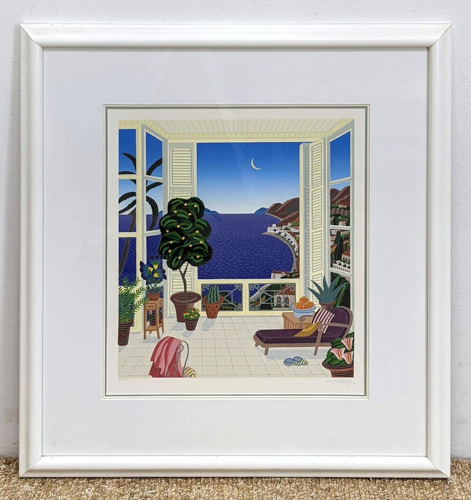 THOMAS MCKNIGHT Serigraph Print.  Signed and Numbered 8 (1 of 10)