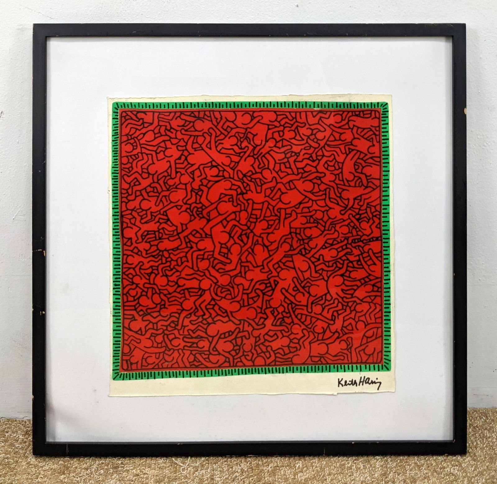 After Keith Haring Screen print. (1 of 9)