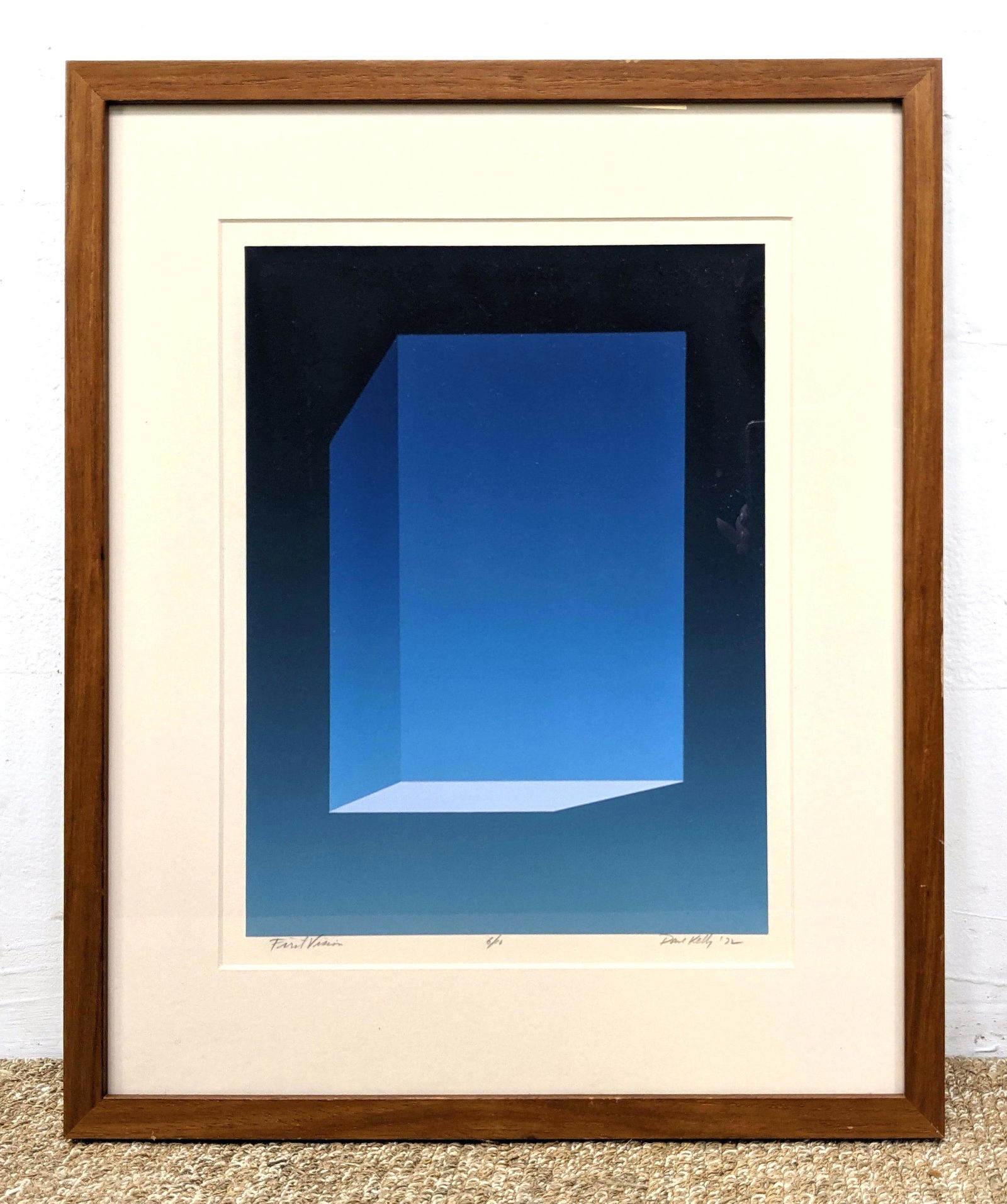 Modern Op Arty Screen Print. DAVE KELLY. "First Vision" (1 of 8)