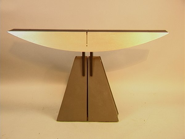 GEORGE KOVACS Table Lamp. Metal Machine Age Lamp.: GEORGE KOVACS Table Lamp. Metal Machine Age Lamp. Marked. Dimensions: H: 15.25 inches: W: 26.5 inches: D: 4.25 inches Condition (General): Excellent condition. Please contact us with specific question