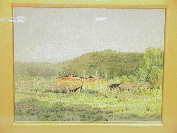 J.P. WETHERILL 1893 Watercolor W/C Landscape. Fra: J.P. WETHERILL 1893 Watercolor W/C Landscape. Framed under glass.-- Dimensions: Image Size: H: 14.5 inches: W: 19.5 inches --- Condition (General): Several Foxing spots to paper.Please contact us with