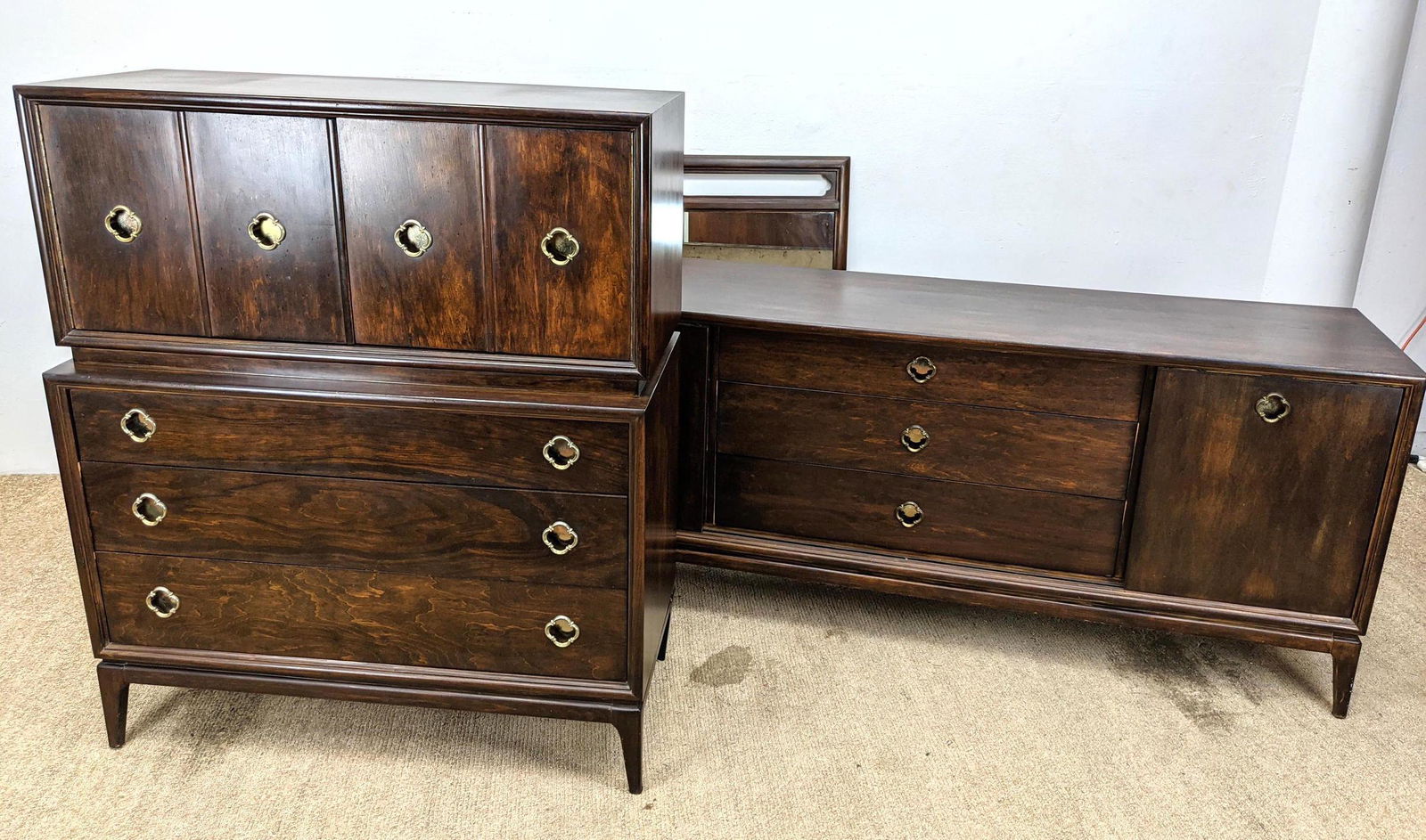 KENT COFFEY Bedroom Set.  Panorama. Tall Chest, Low Dre (1 of 19)