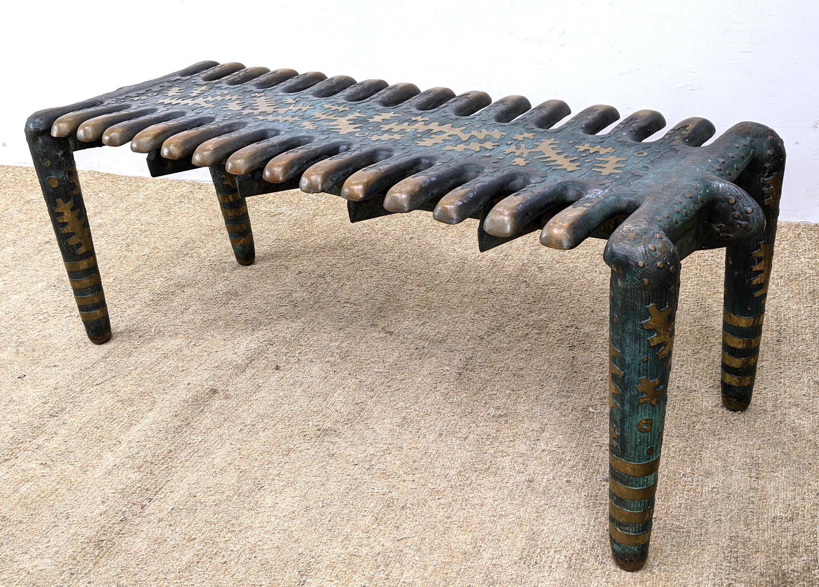 Bronze Bench TERENCE MAIN Cast Bronze STRIDER Bench. 19 (1 of 13)