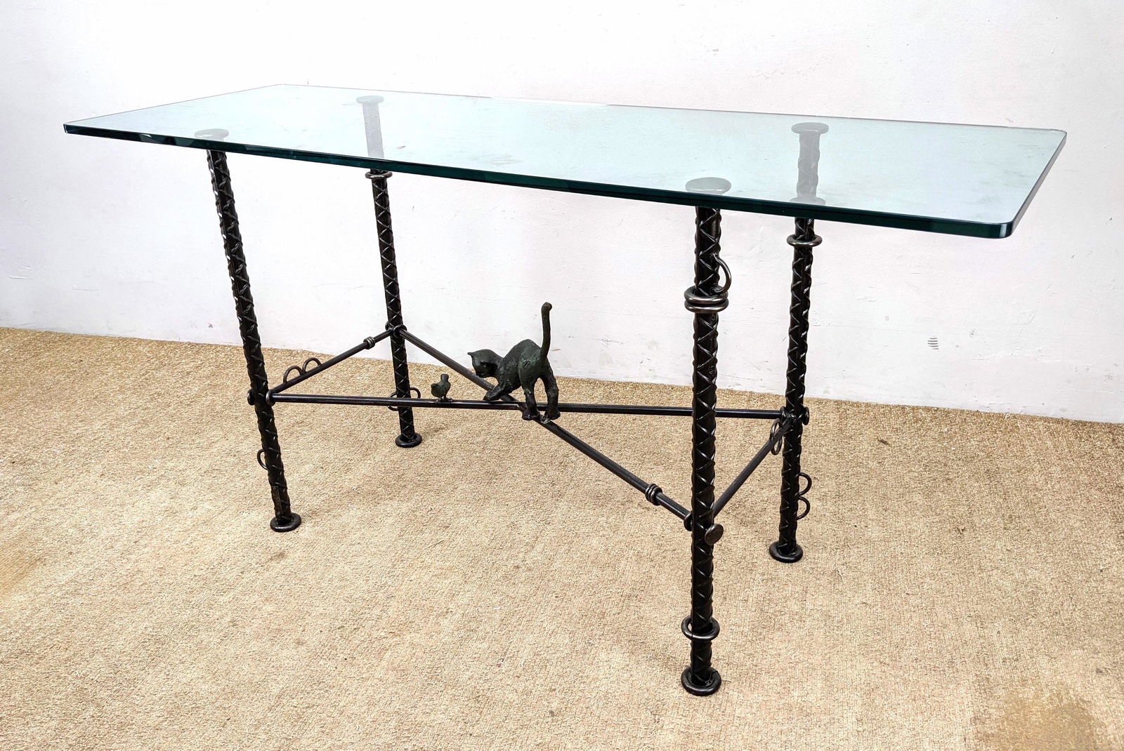 Signed ILANA GOOR Bronze and Iron Console Table. Large (1 of 10)