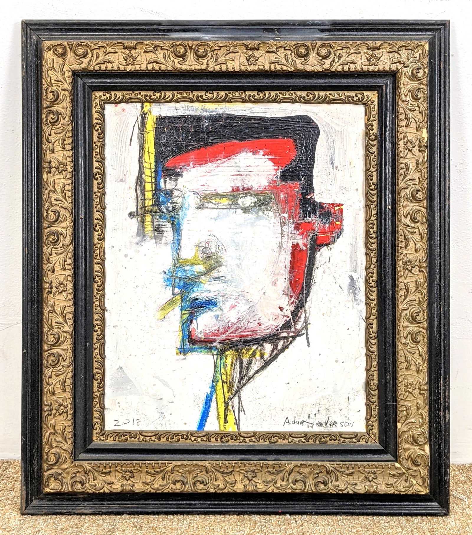 ADAM HENDERSON Modernist Portrait. Primary tones on mil (1 of 14)